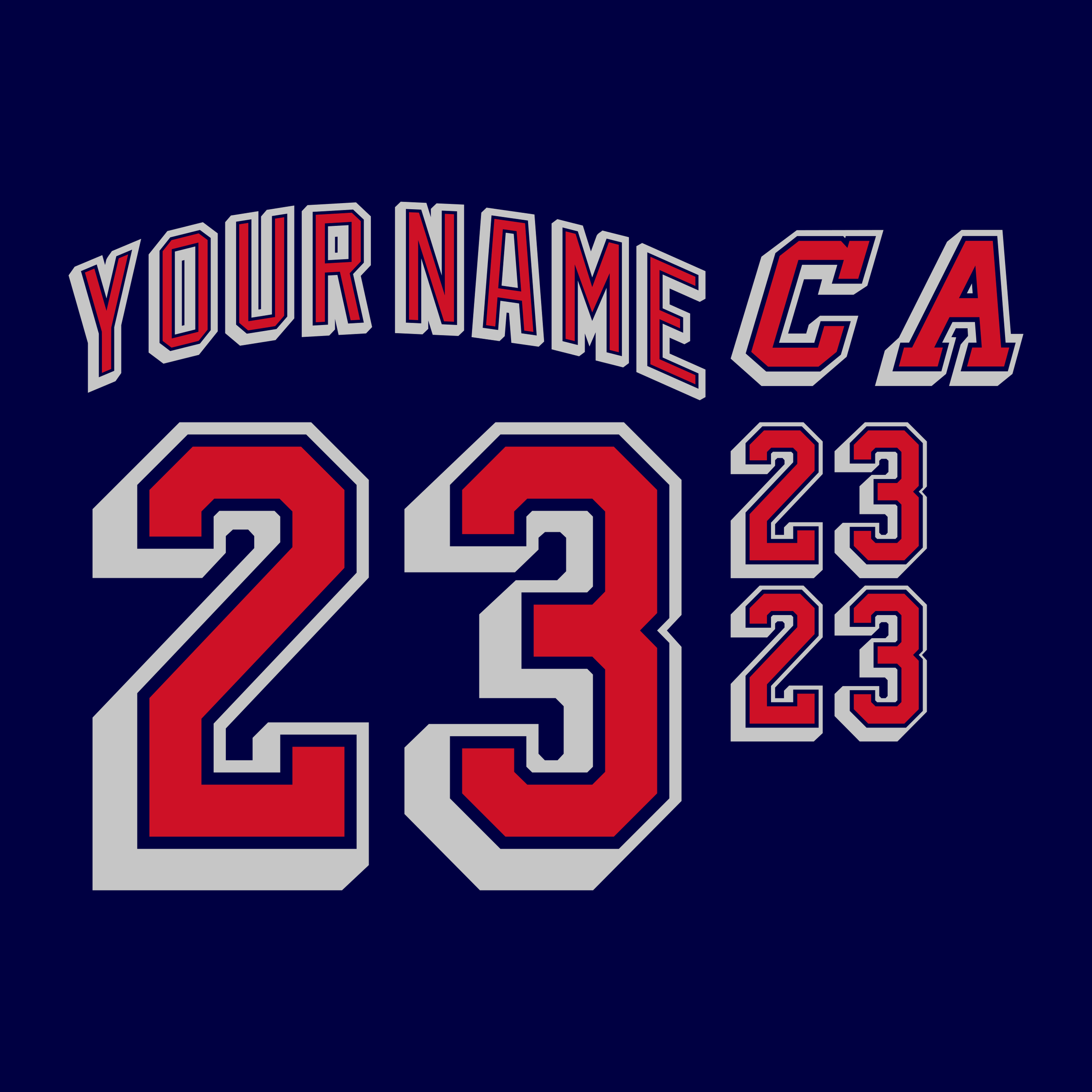 New York Rangers Reverse Retro 1.0 Jersey Lettering Kit