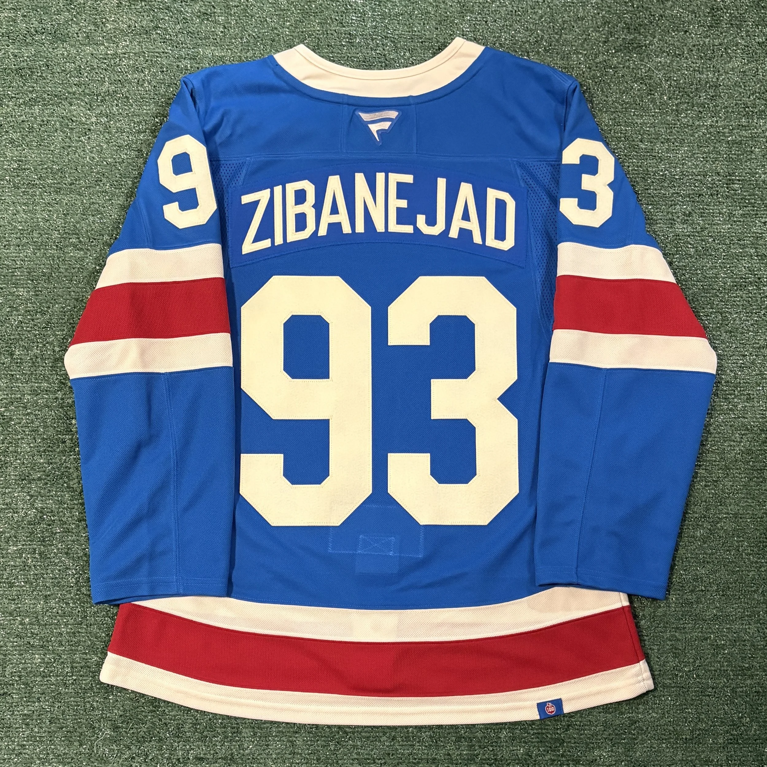 Mika Zibanejad New York Rangers Fanatics Premium Centennial Jersey - Sz. 46