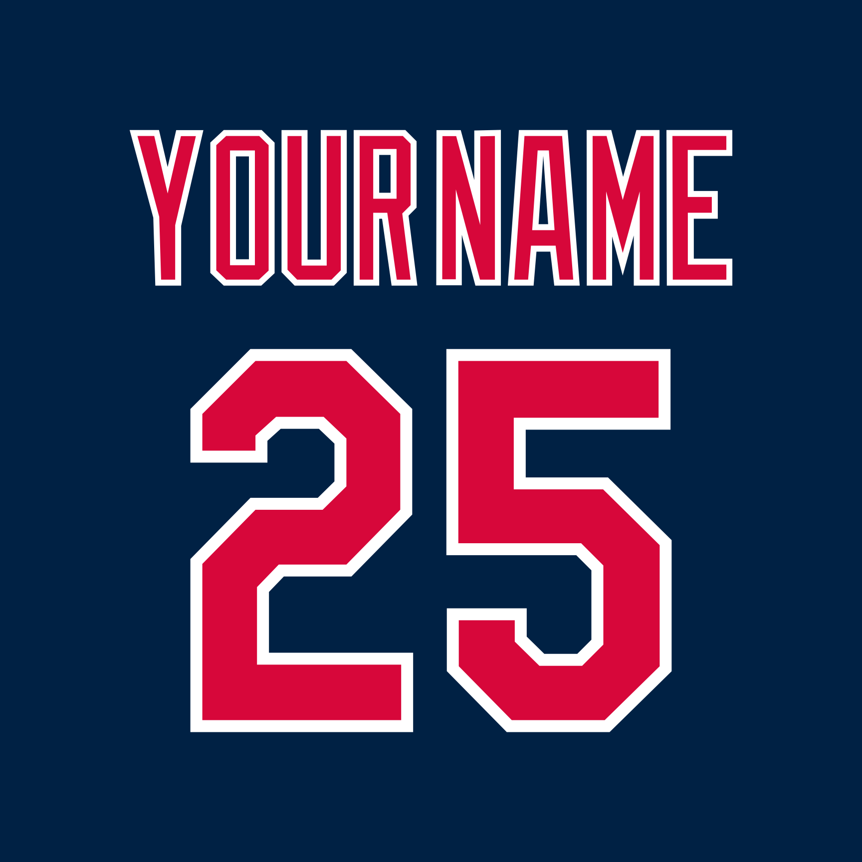 Cleveland Indians 1994-2001 Blue Jersey Lettering Kit