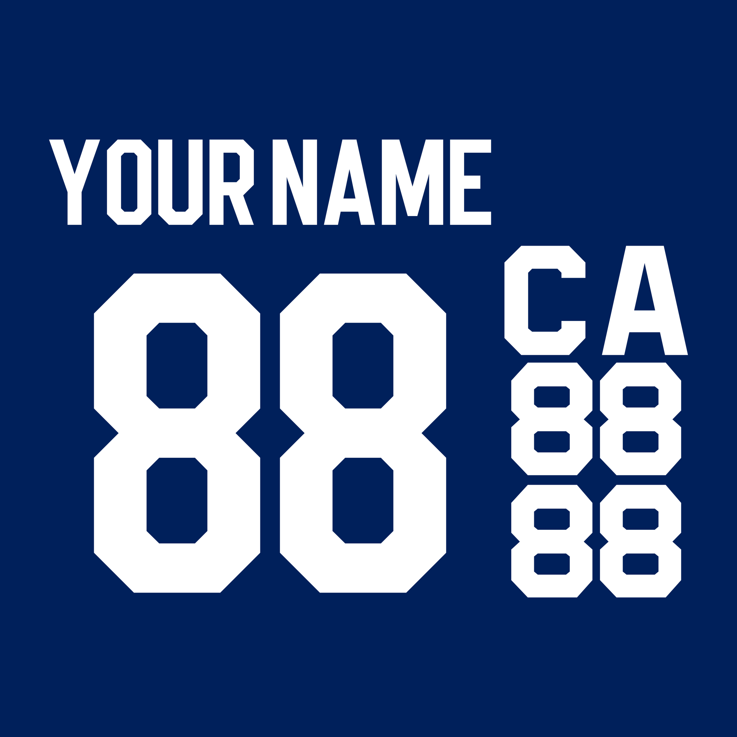 Toronto Maple Leafs 2016-20 Blue Jersey Lettering Kit