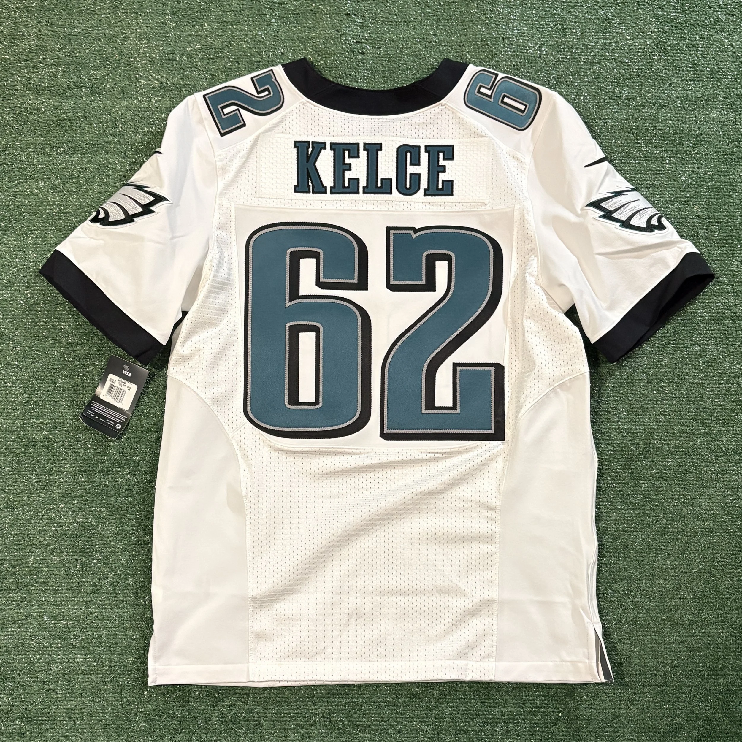 NWT Jason Kelce Philadelphia Eagles Nike Elite White Jersey - Sz. 44
