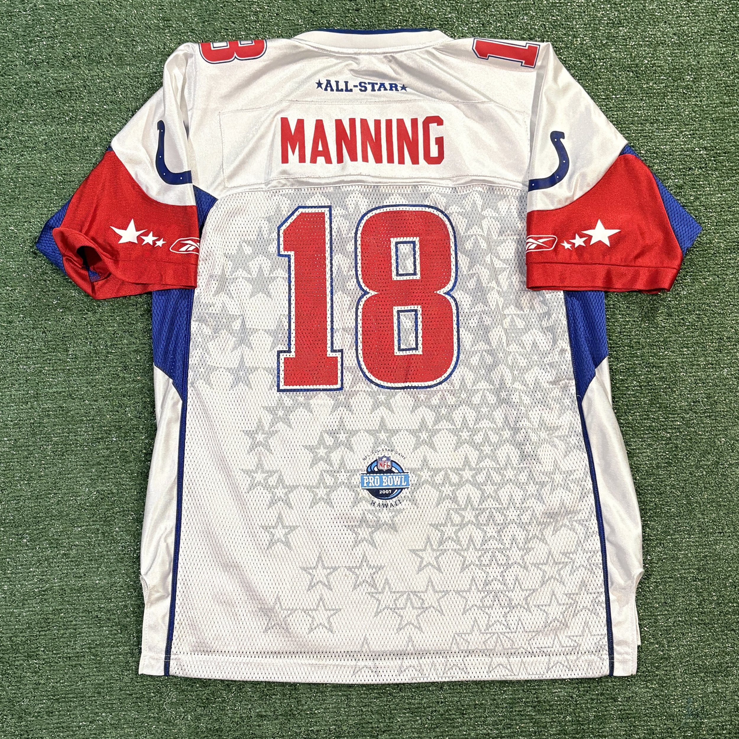 Peyton Manning Reebok Replica 2007 AFC Pro Bowl Jersey - Sz. L