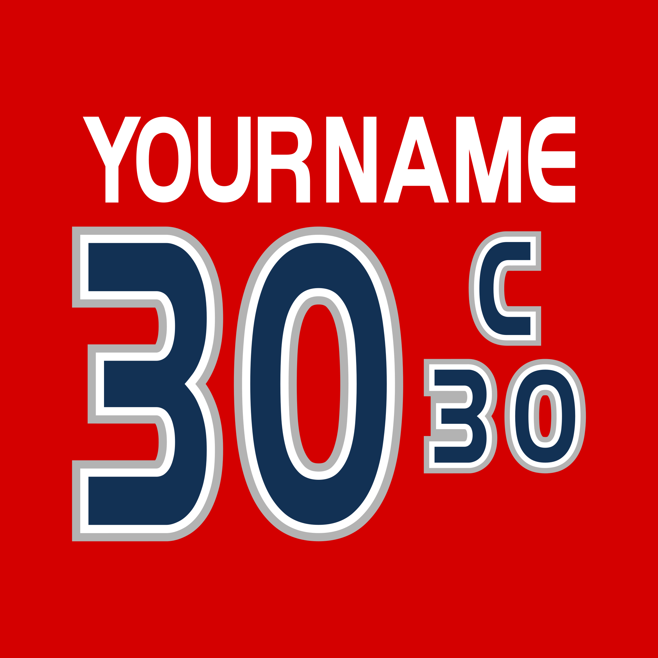 NHL All Star Game Custom Lettering Kit for 2000-01 Red Jersey