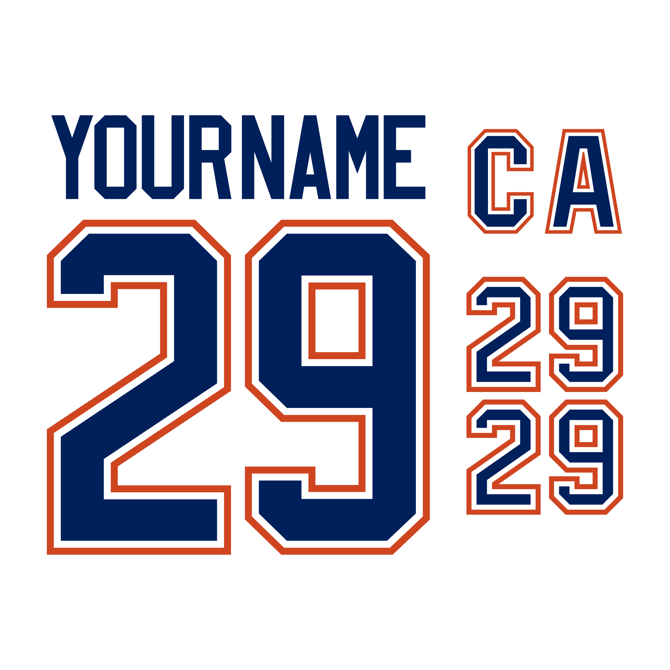 Edmonton Oilers 2011-Present White Jersey Lettering Kit