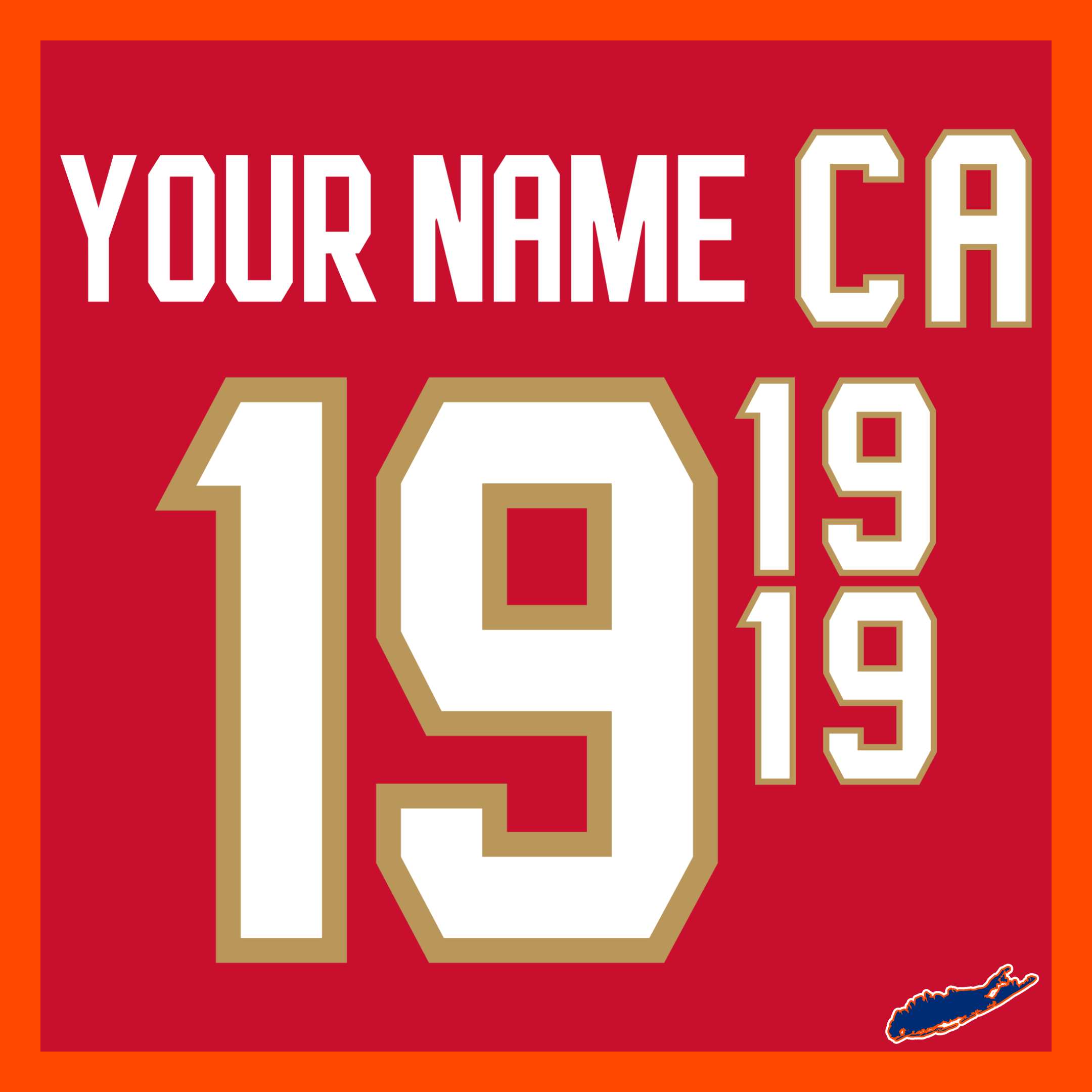 Florida Panthers Custom Lettering Kit for 1998-2006 White Jersey ...