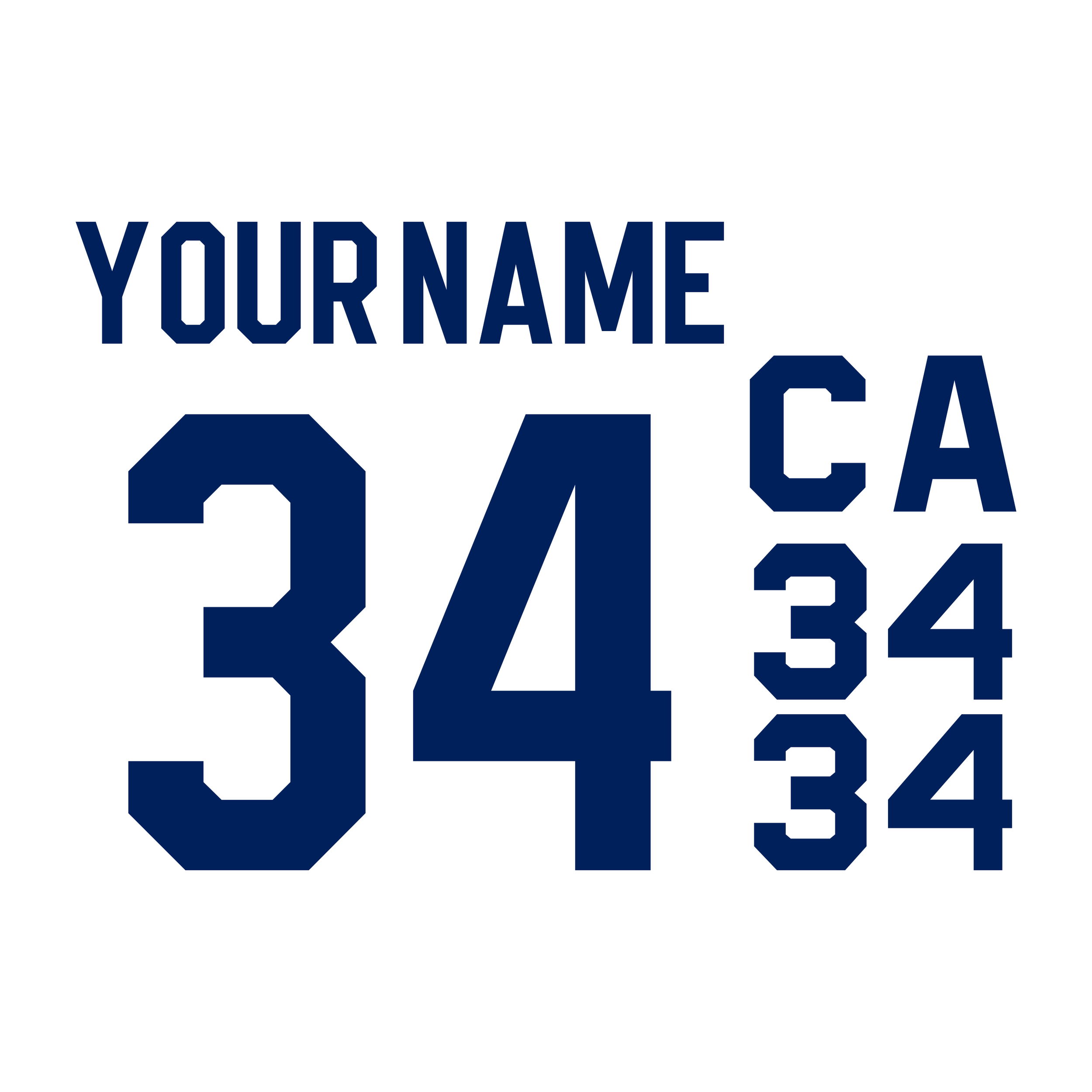Toronto Maple Leafs 2020-Present White Jersey Lettering Kit