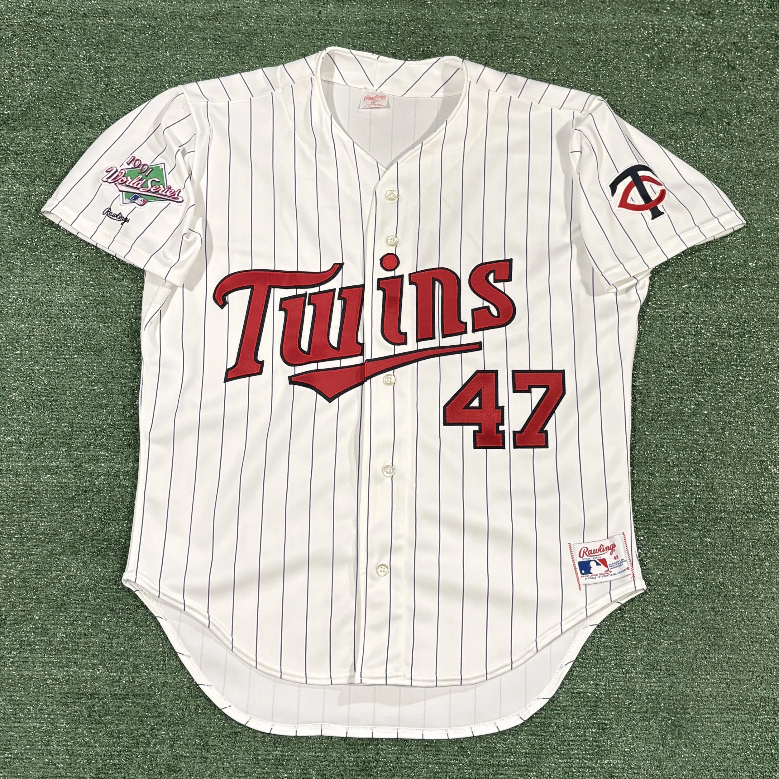 Jack Morris Minnesota Twins Rawlings Authentic 1991 World Series Jersey Size 48