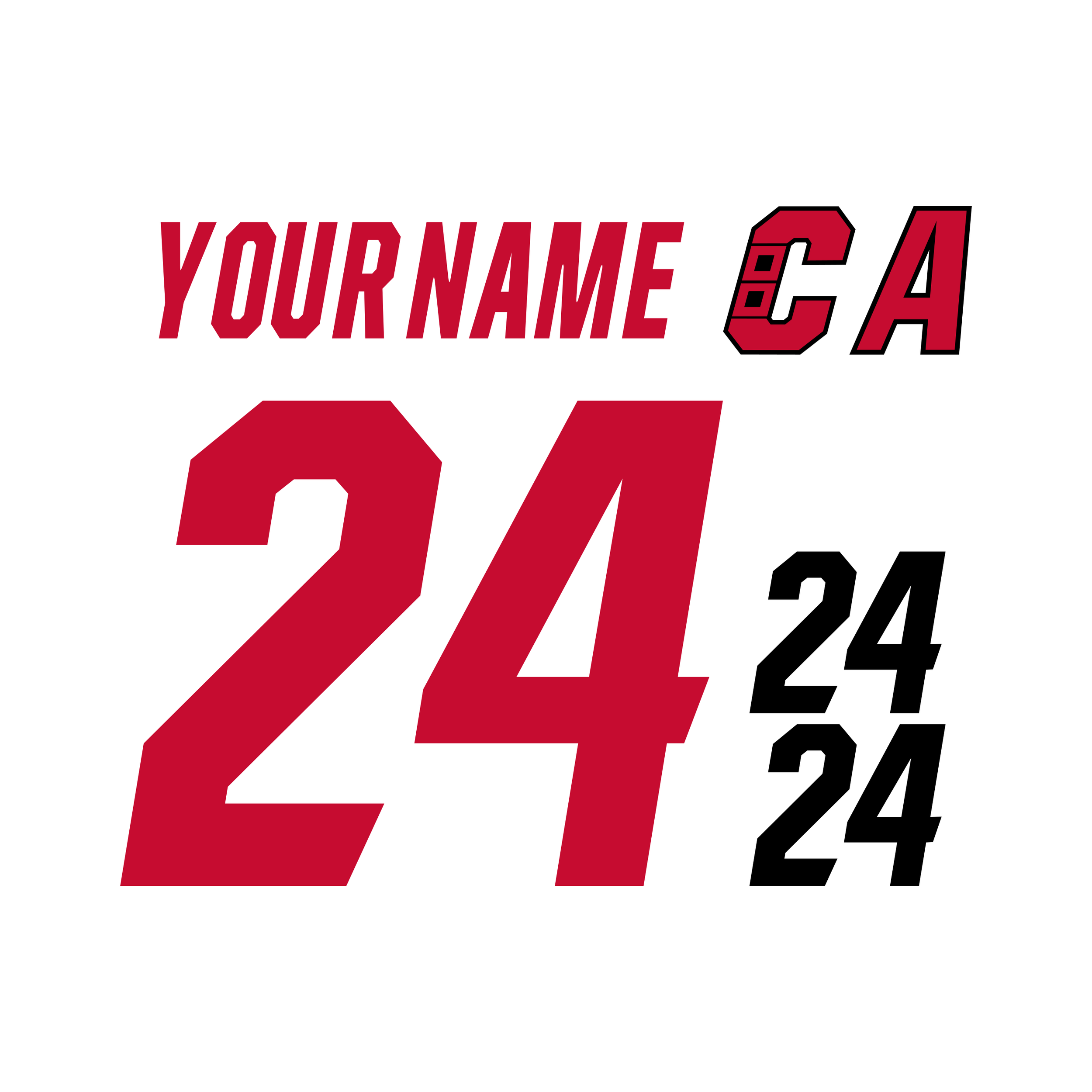 Carolina Hurricanes 2025-Present White Lettering Kit