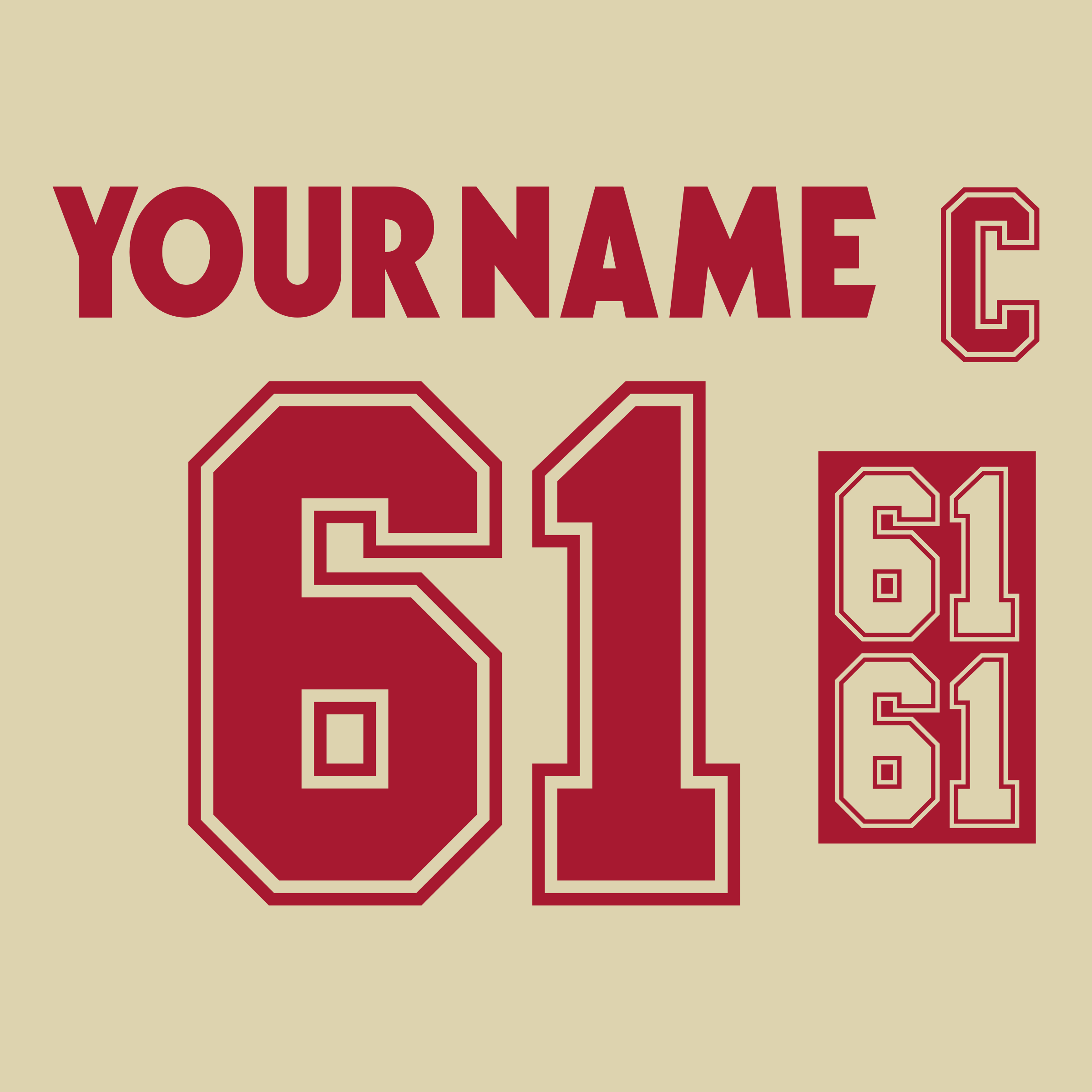 NHL All Star Game 2004 Eastern Conference Jersey Lettering Kit