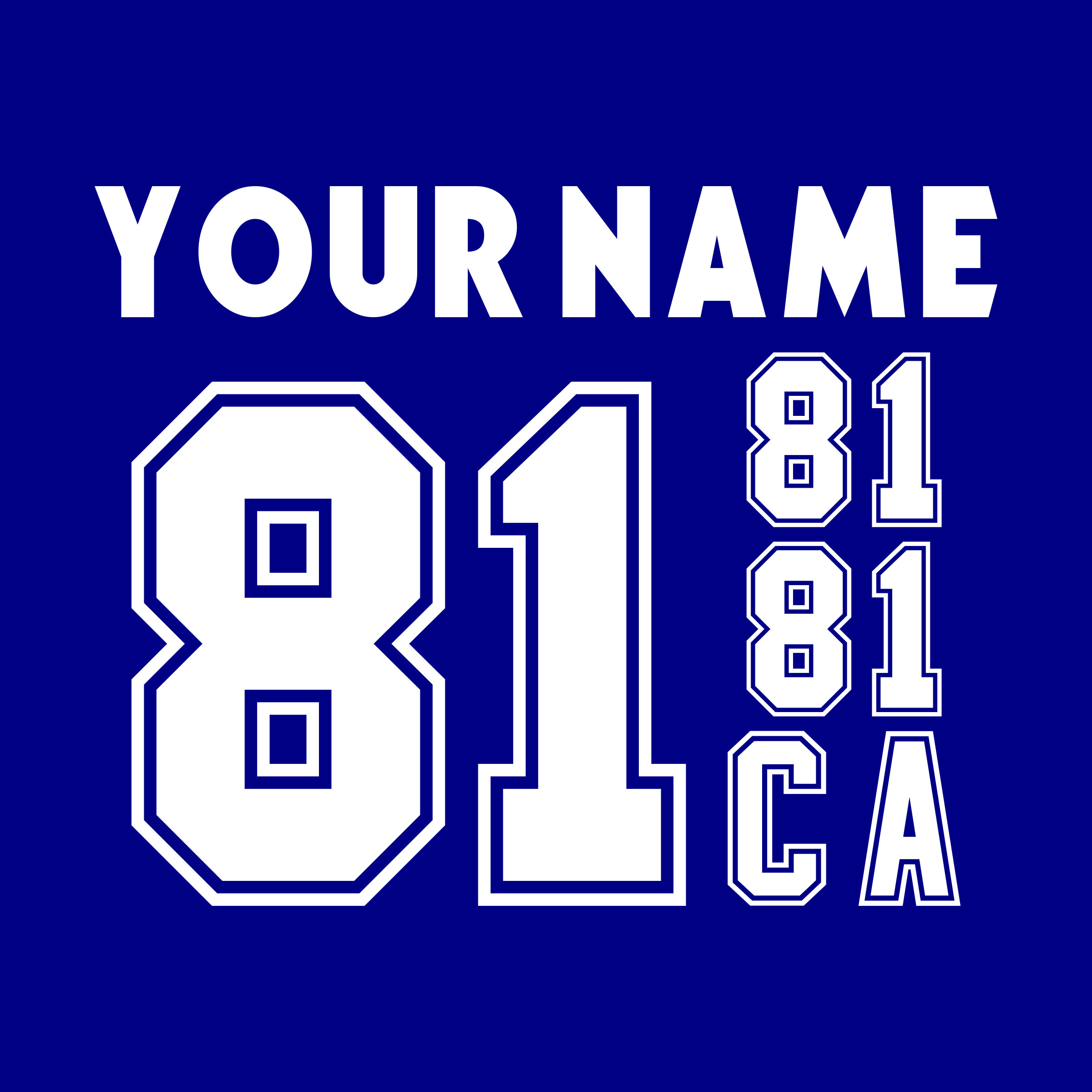 Toronto Maple Leafs 2007-10 Blue Jersey Lettering Kit