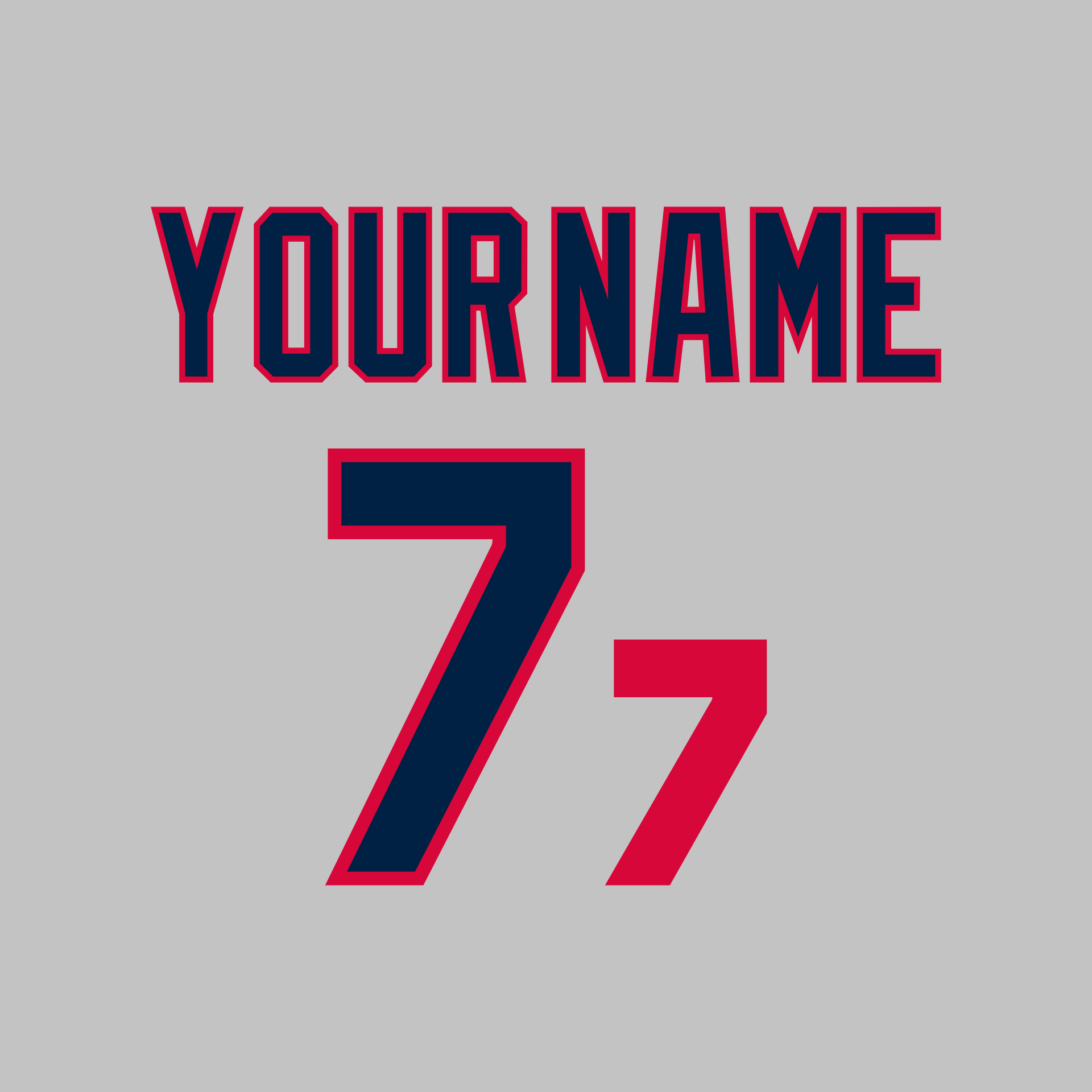 Cleveland Indians 1989-93 Gray Jersey Lettering Kit