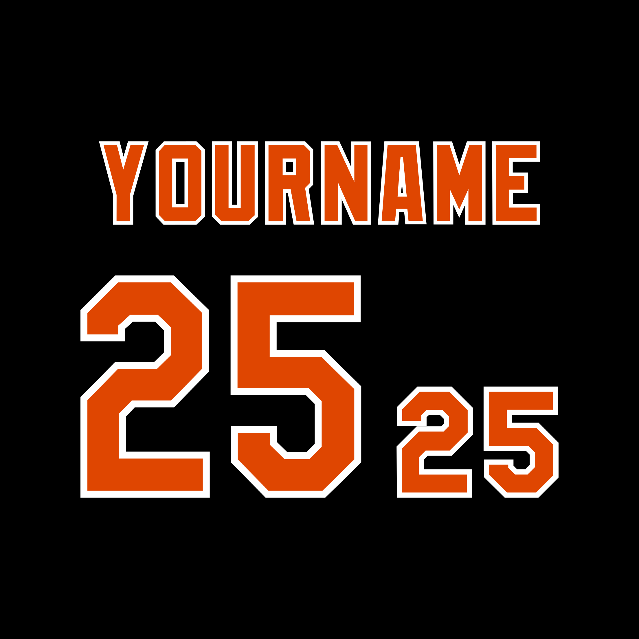 Baltimore Orioles 1993-94 Black Jersey Lettering Kit