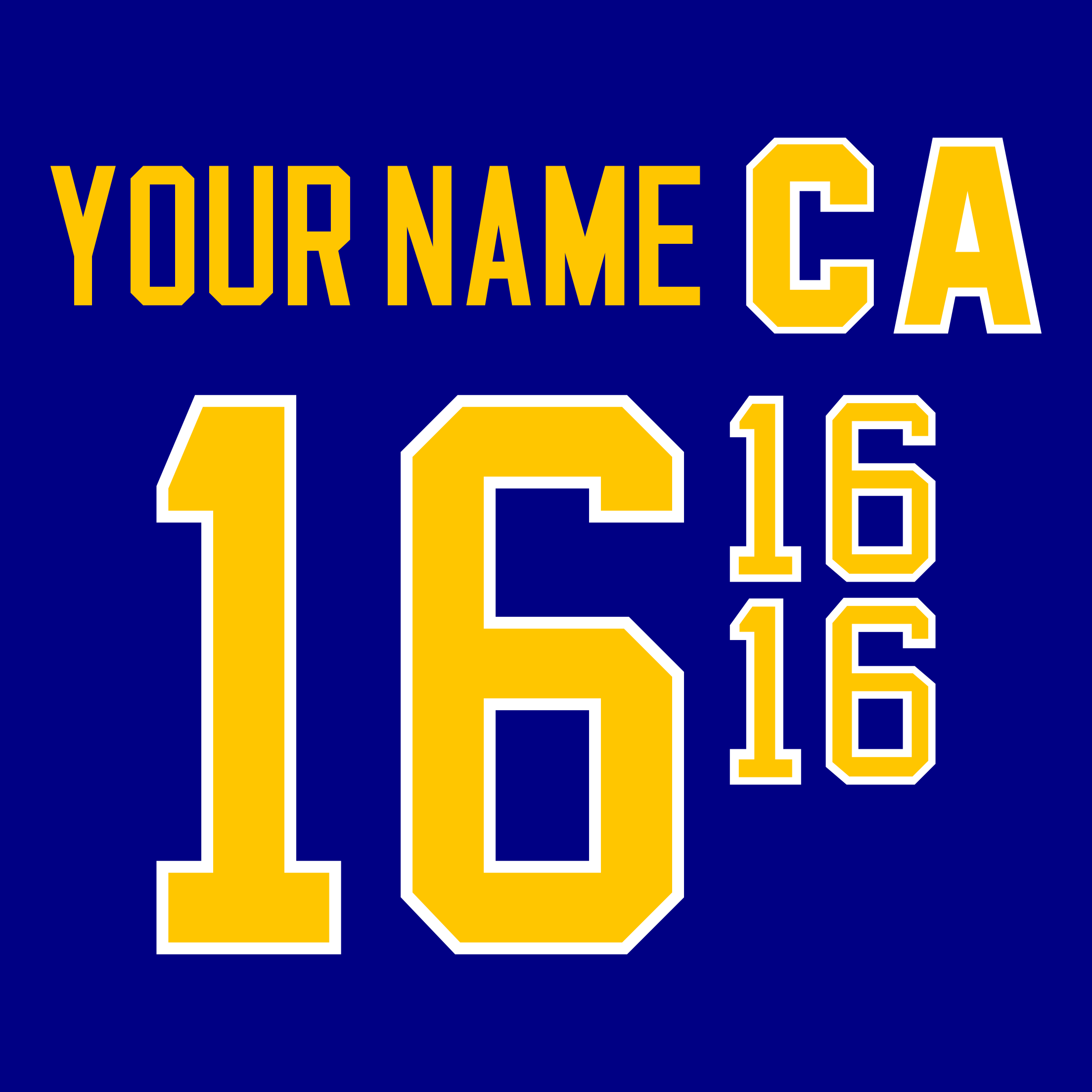 Buffalo Sabres 1984-96 Blue Jersey Lettering Kit