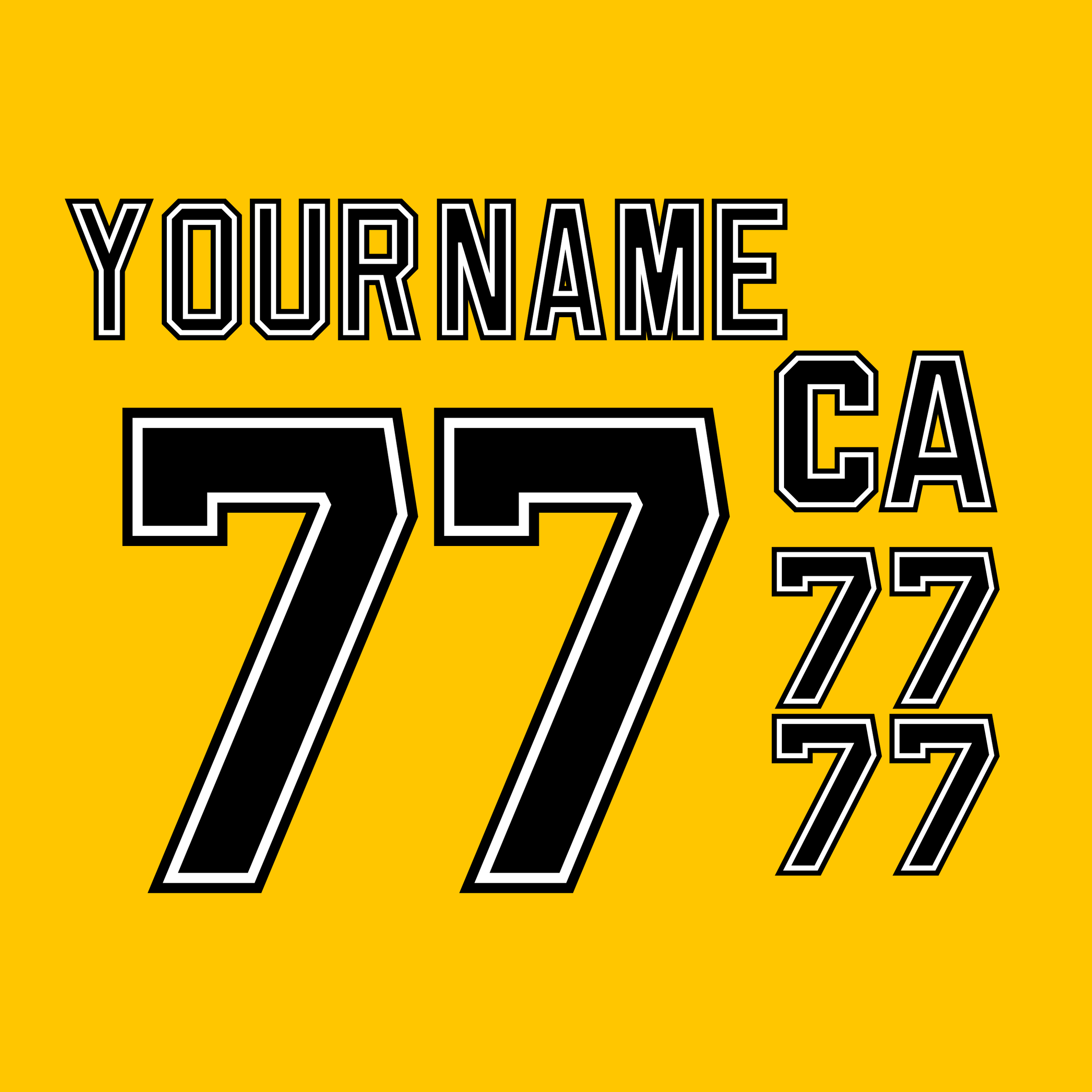 Boston Bruins 1995-99 "Pooh Bear" Jersey Lettering Kit