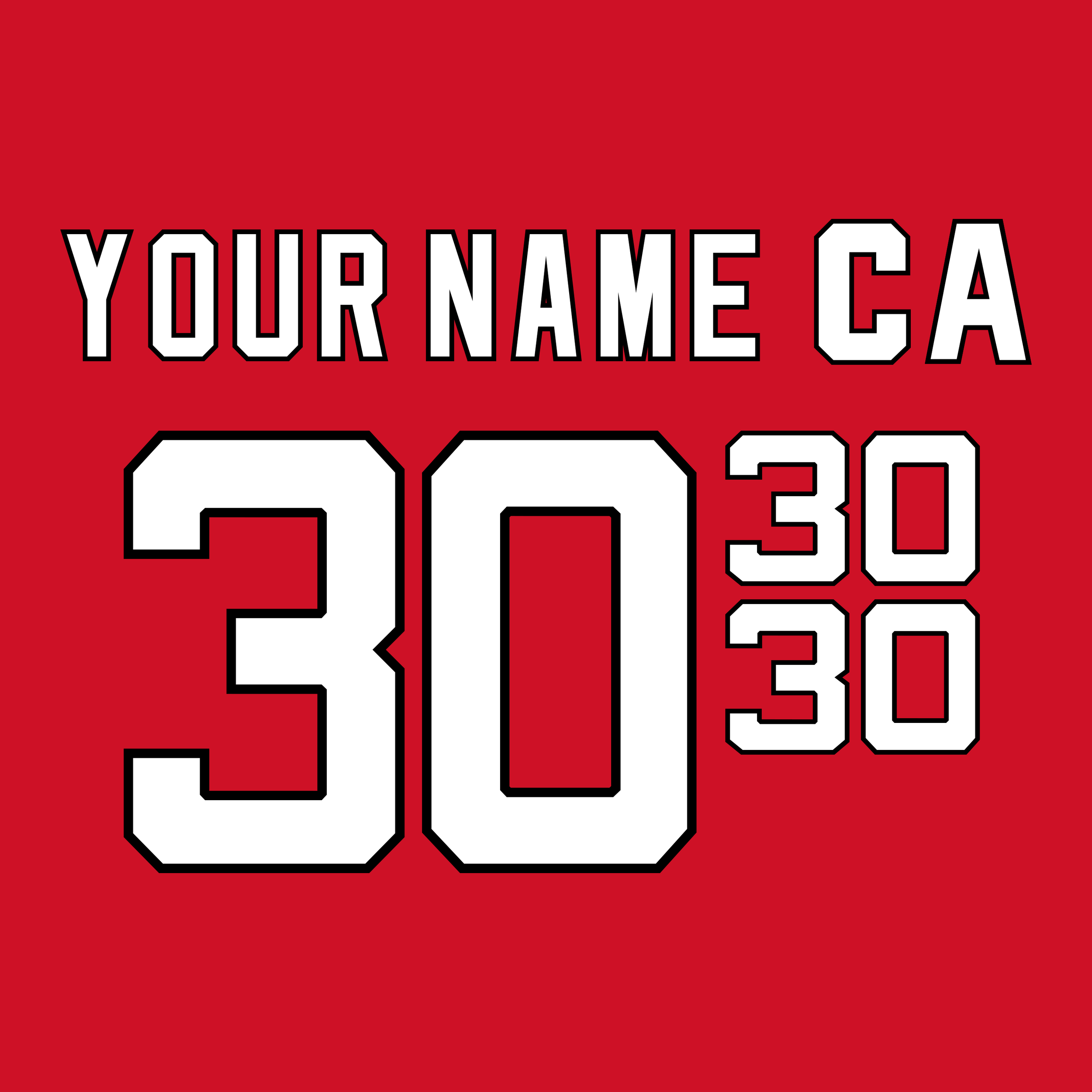 New Jersey Devils 1993-2017 Red Jersey Lettering Kit