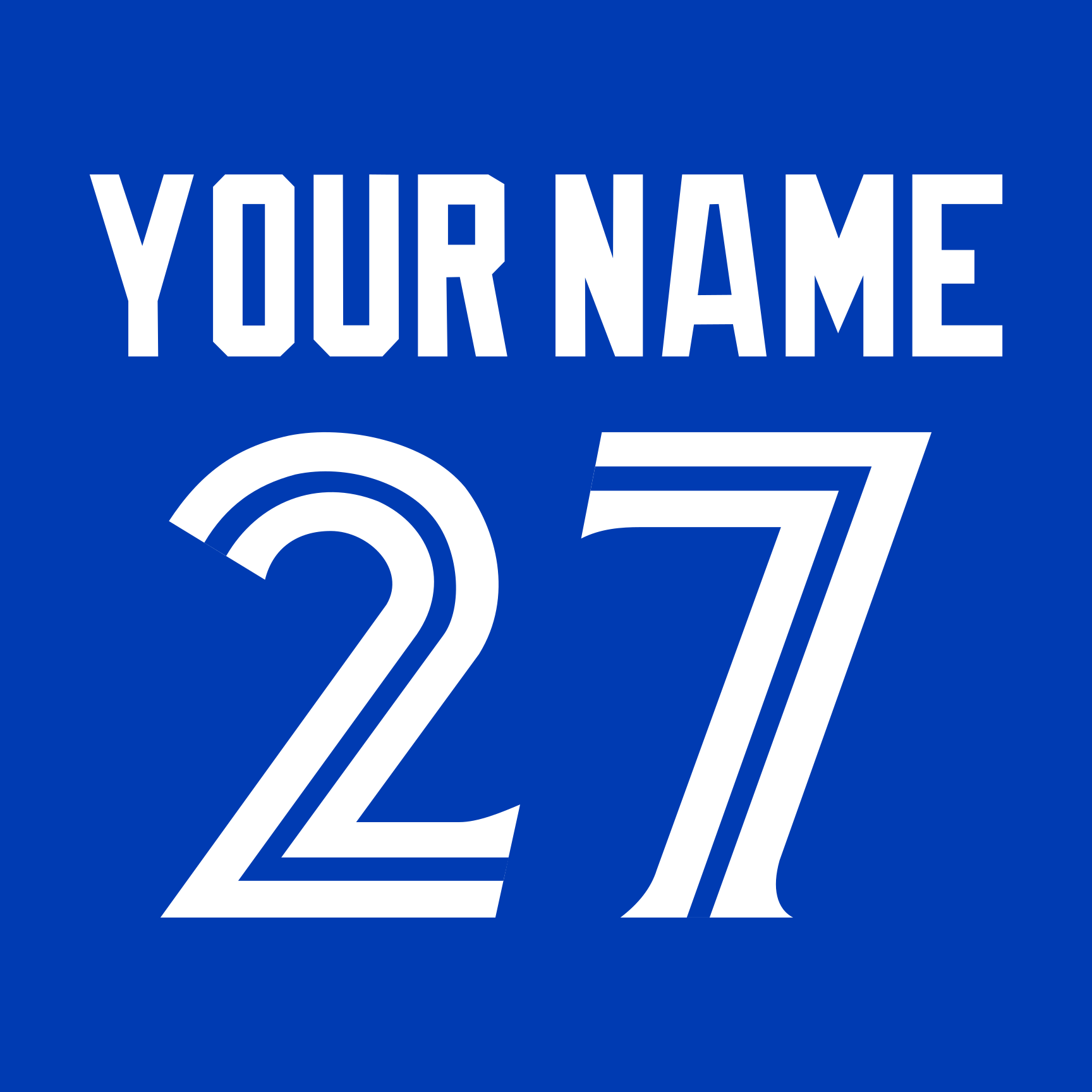 Toronto Blue Jays 2012-Present Blue Jersey Lettering Kit