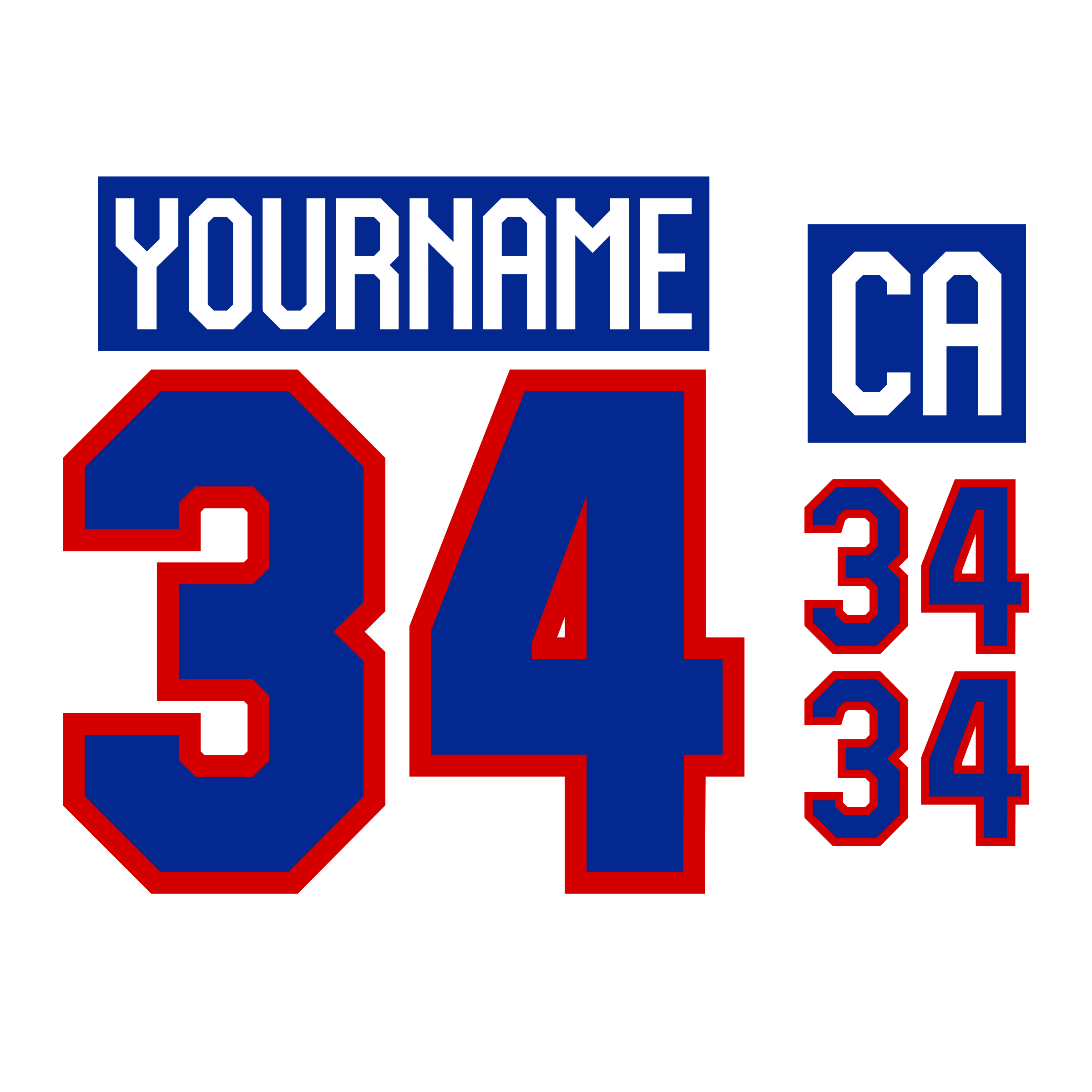 Team USA 2026 Olympics White Jersey Lettering Kit
