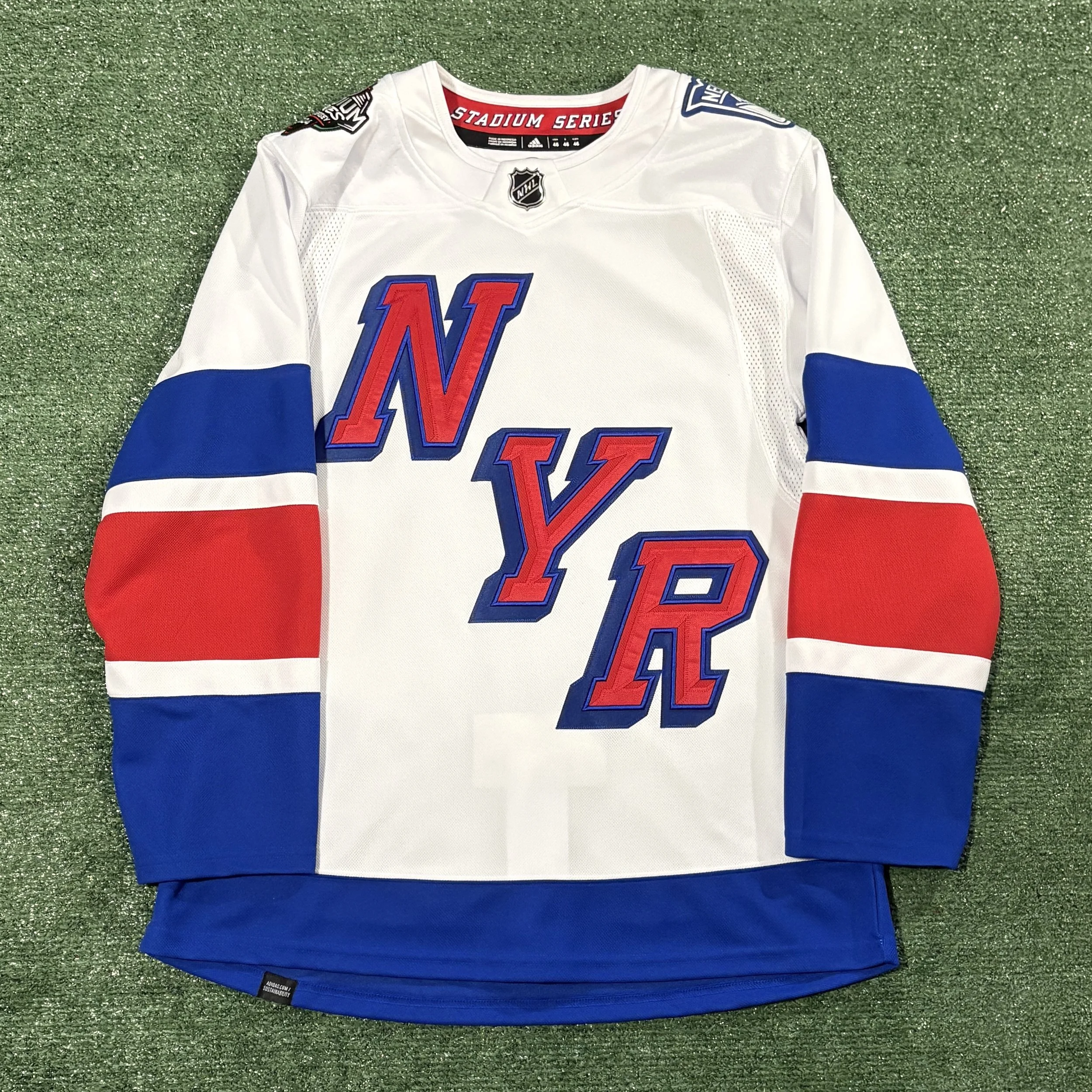 New York Rangers Adidas Primegreen 2024 Stadium Series Jersey - Sz. 46