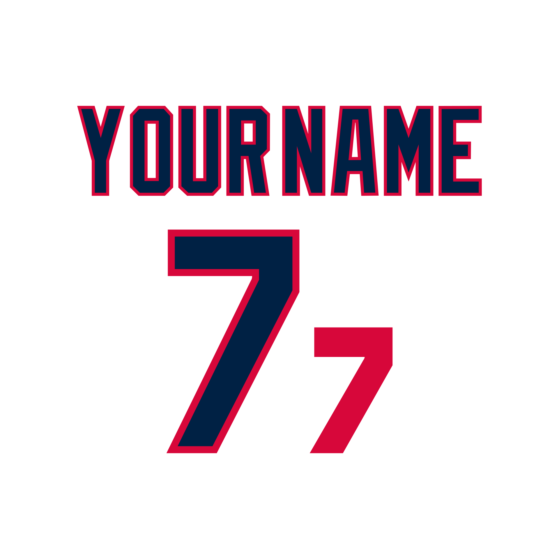 Cleveland Indians 1989-93 White Jersey Lettering Kit
