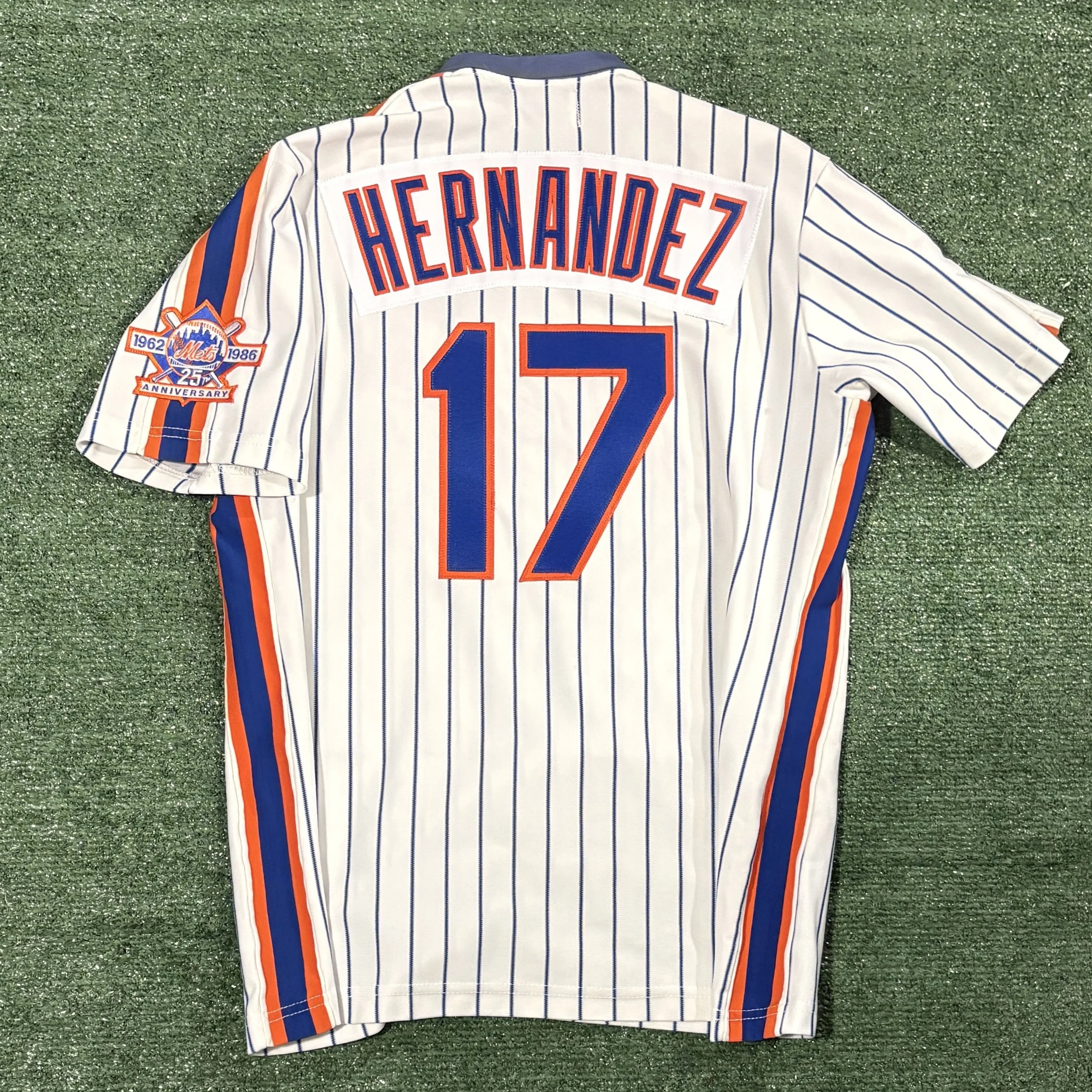 Keith Hernandez New York Mets Sand Knit 1986 Jersey - Sz. 44