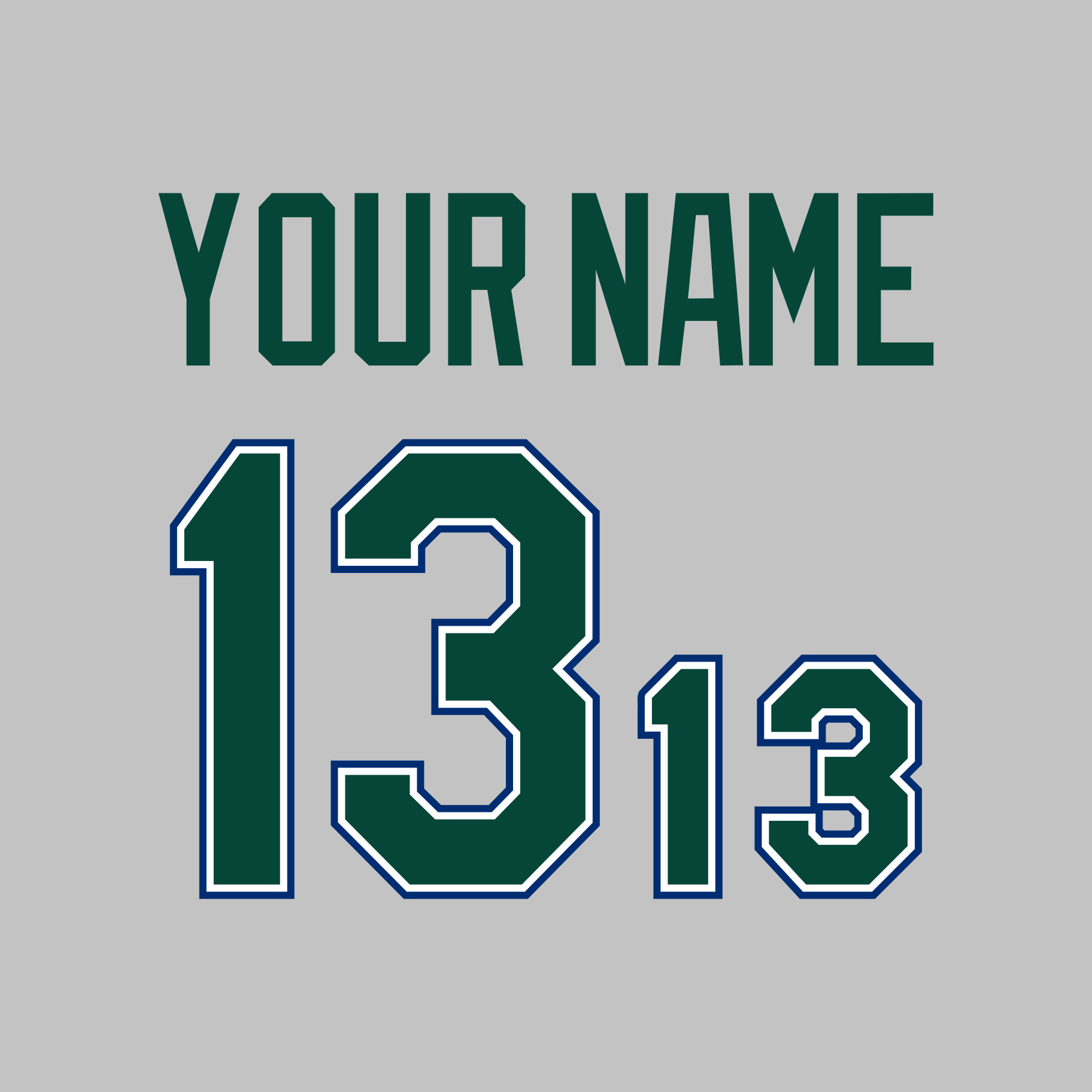 Tampa Bay Rays 2001-07 Gray Jersey Lettering Kit