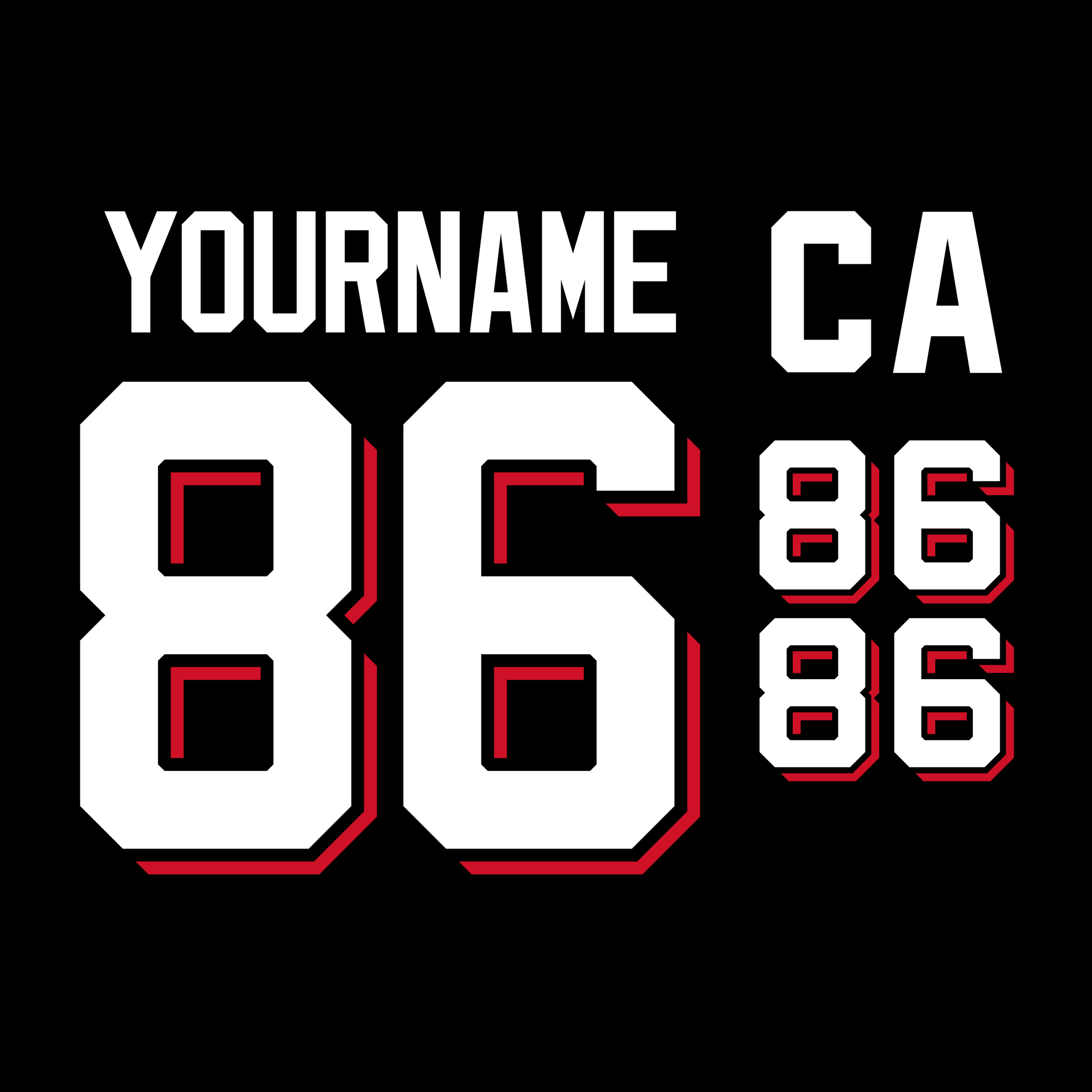 New Jersey Devils 2021-26 "Jersey" Jersey Lettering Kit