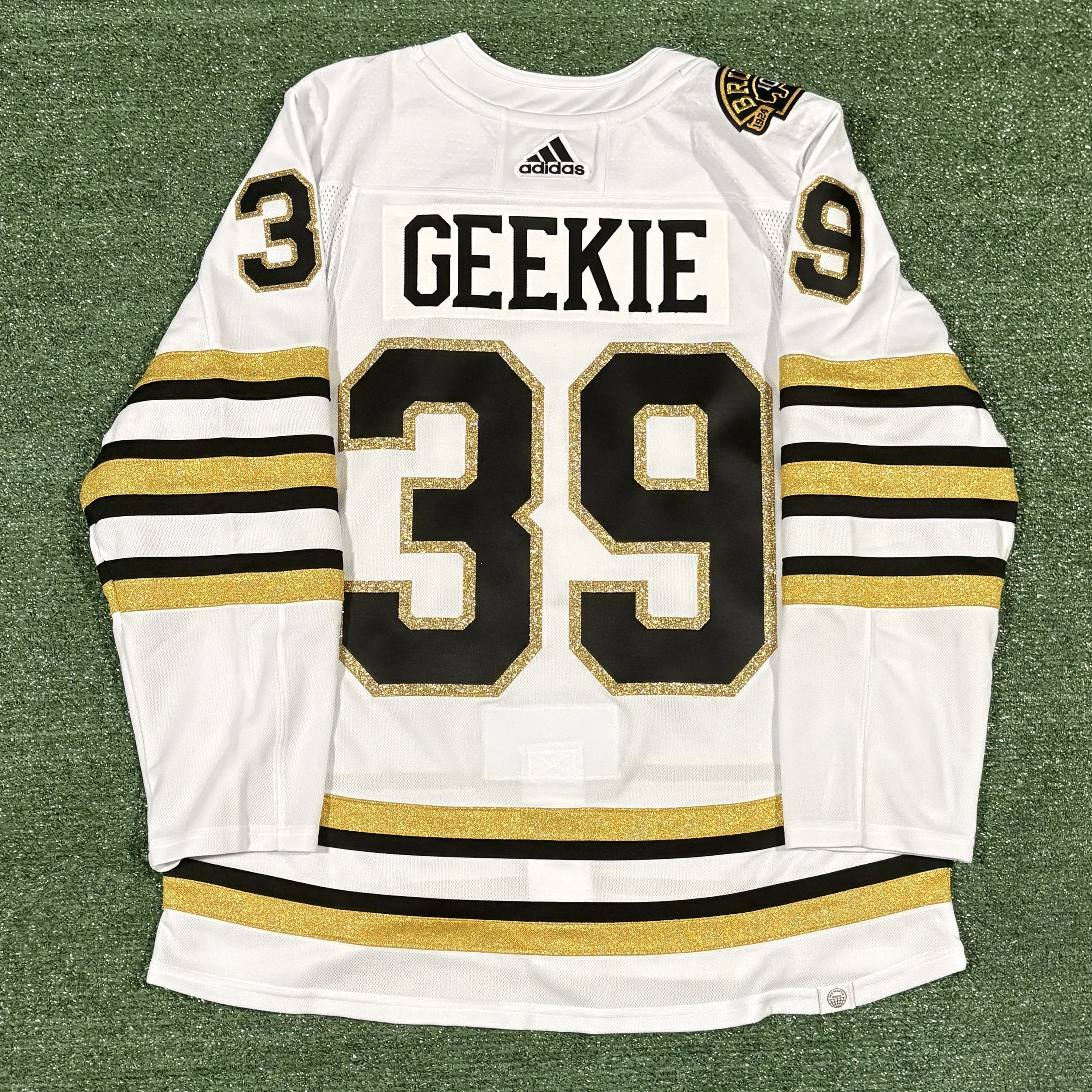 Morgan Geekie Boston Bruins Adidas Primegreen 2023-24 Jersey Size 46