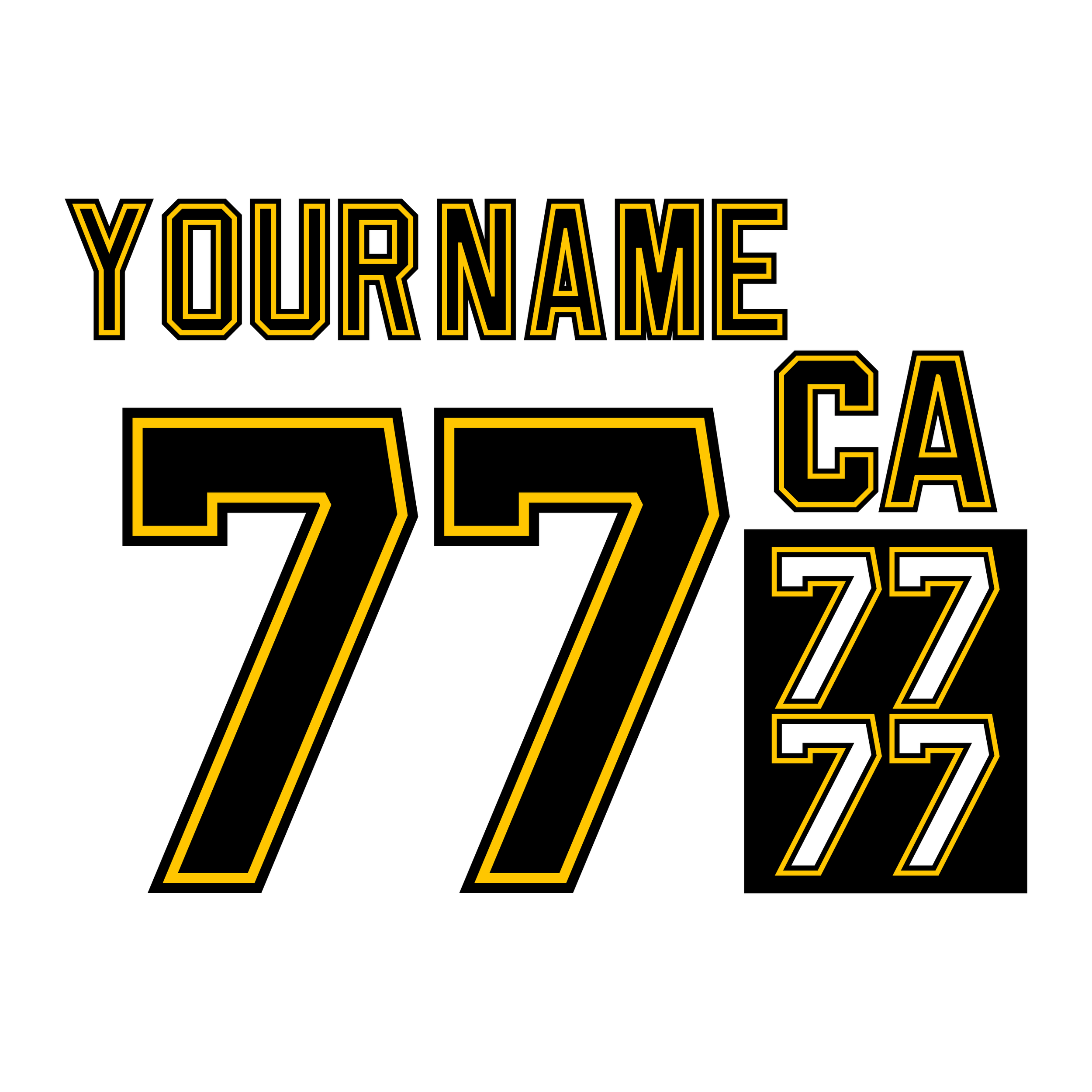 Boston Bruins 1995-99 White Jersey Lettering Kit