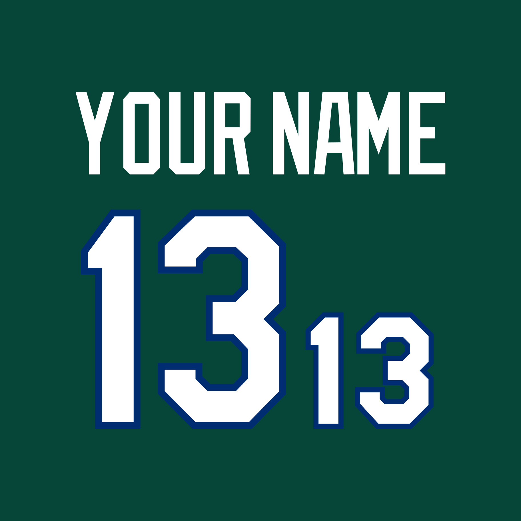 Tampa Bay Rays 2005-07 Green Jersey Lettering Kit