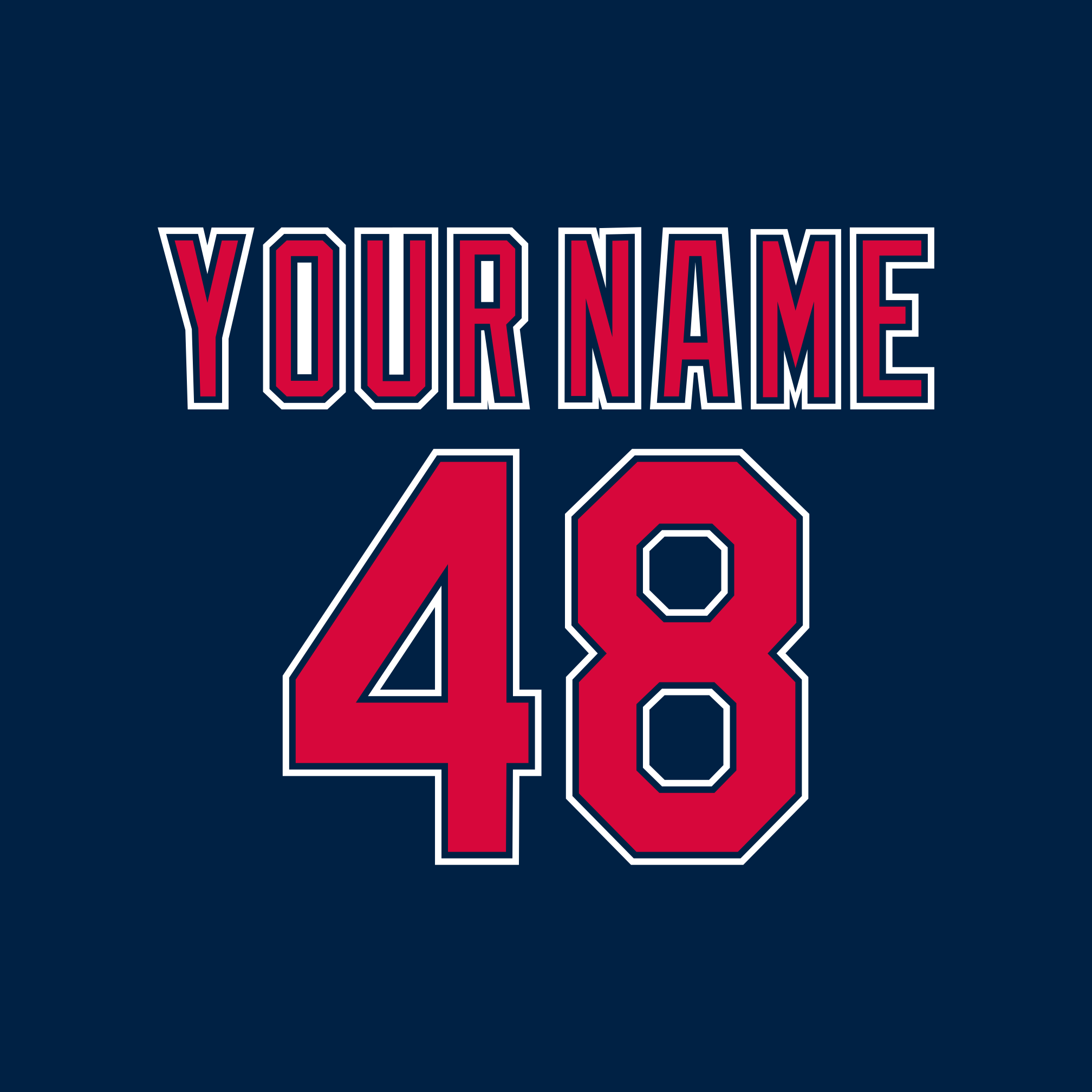 Cleveland Indians 2008-11 Blue Jersey Lettering Kit