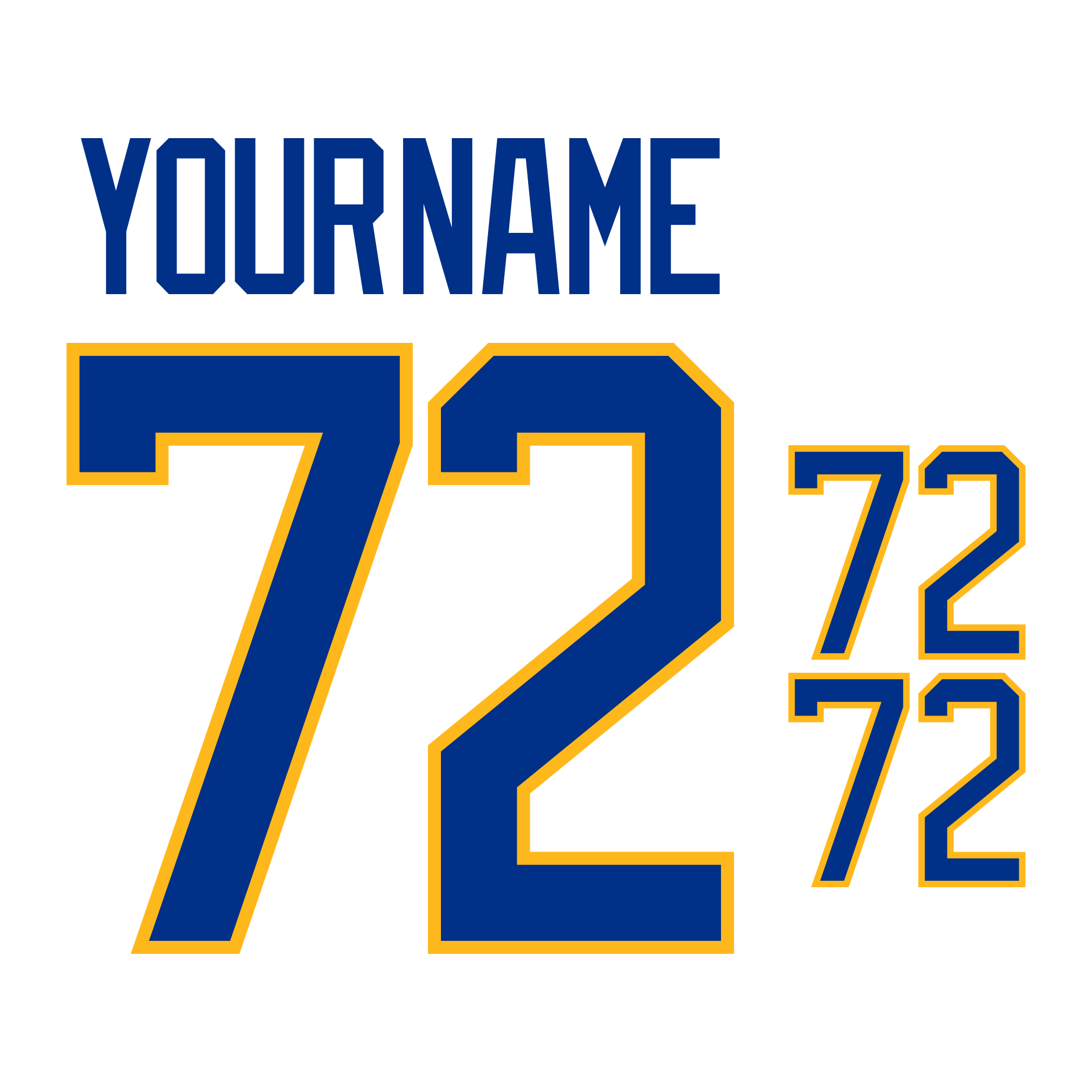 Buffalo Sabres 2021-Present White Jersey Lettering Kit