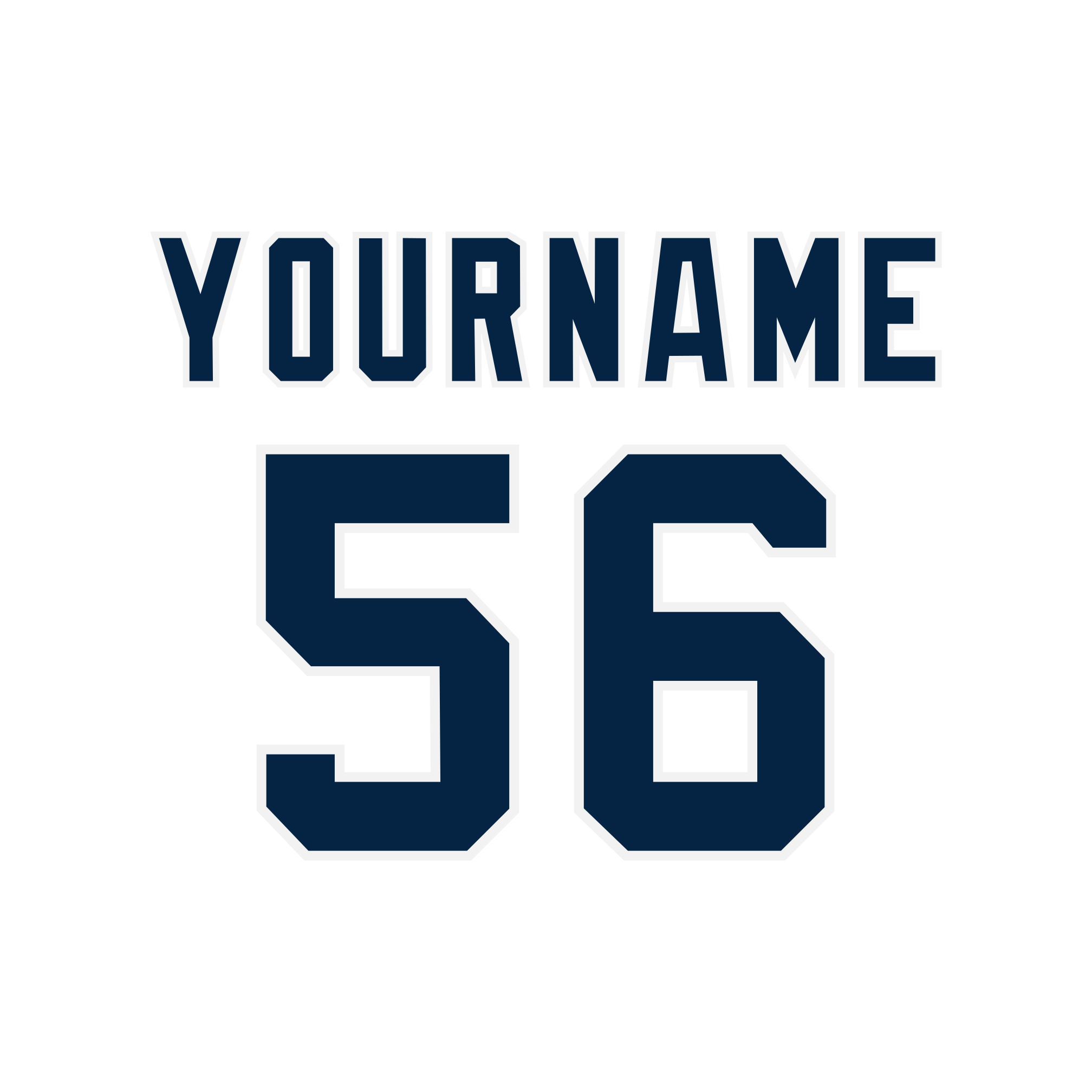 San Diego Padres 2017-19 White Jersey Lettering Kit