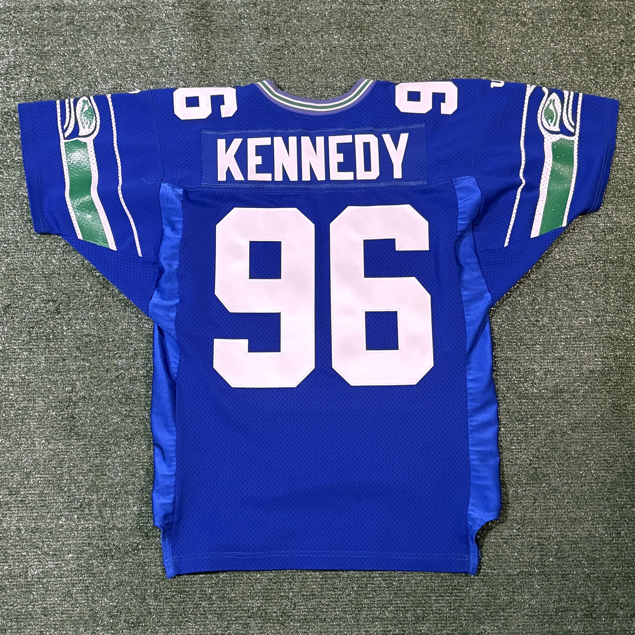Cortez Kennedy Seattle Seahawks Wilson Pro Line Blue Jersey - Sz. 46