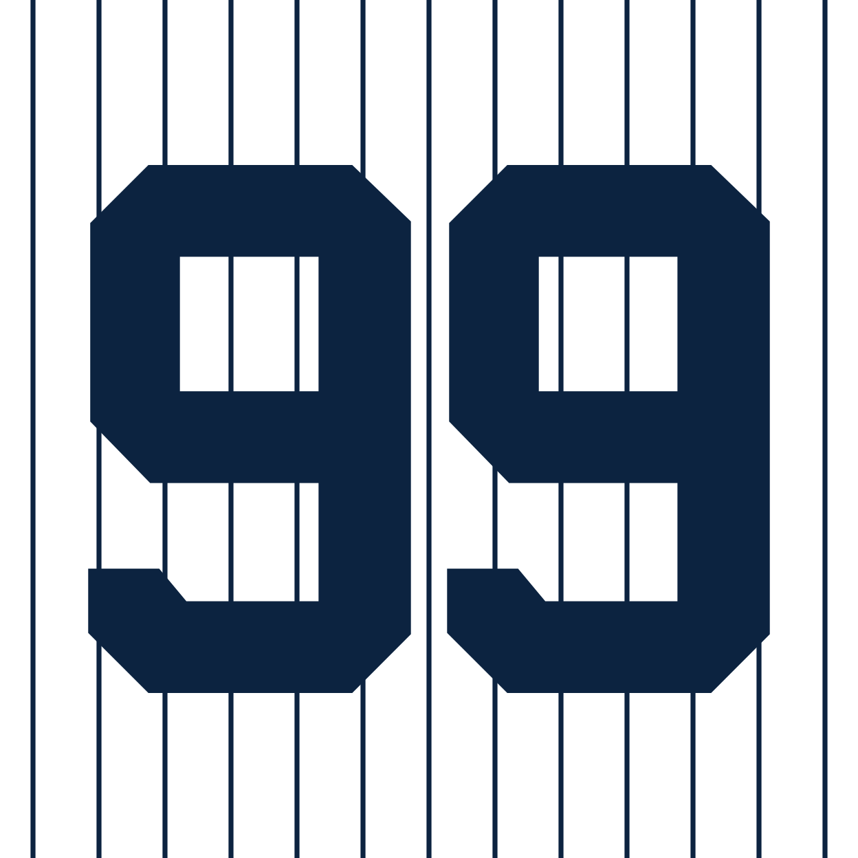 New York Yankees 1973-Present White Jersey Lettering Kit