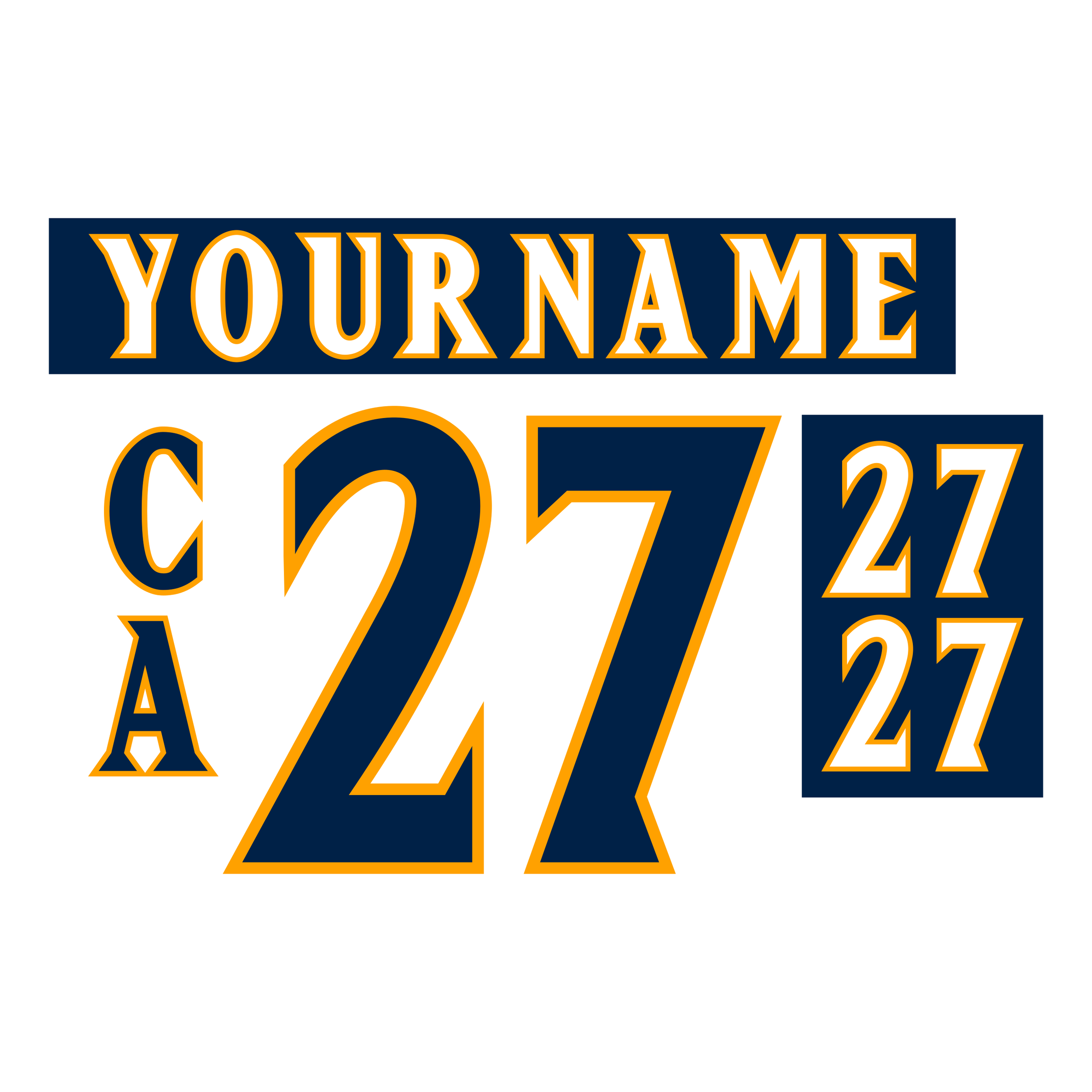 Atlanta Thrashers 1999-2007 White Jersey Lettering Kit
