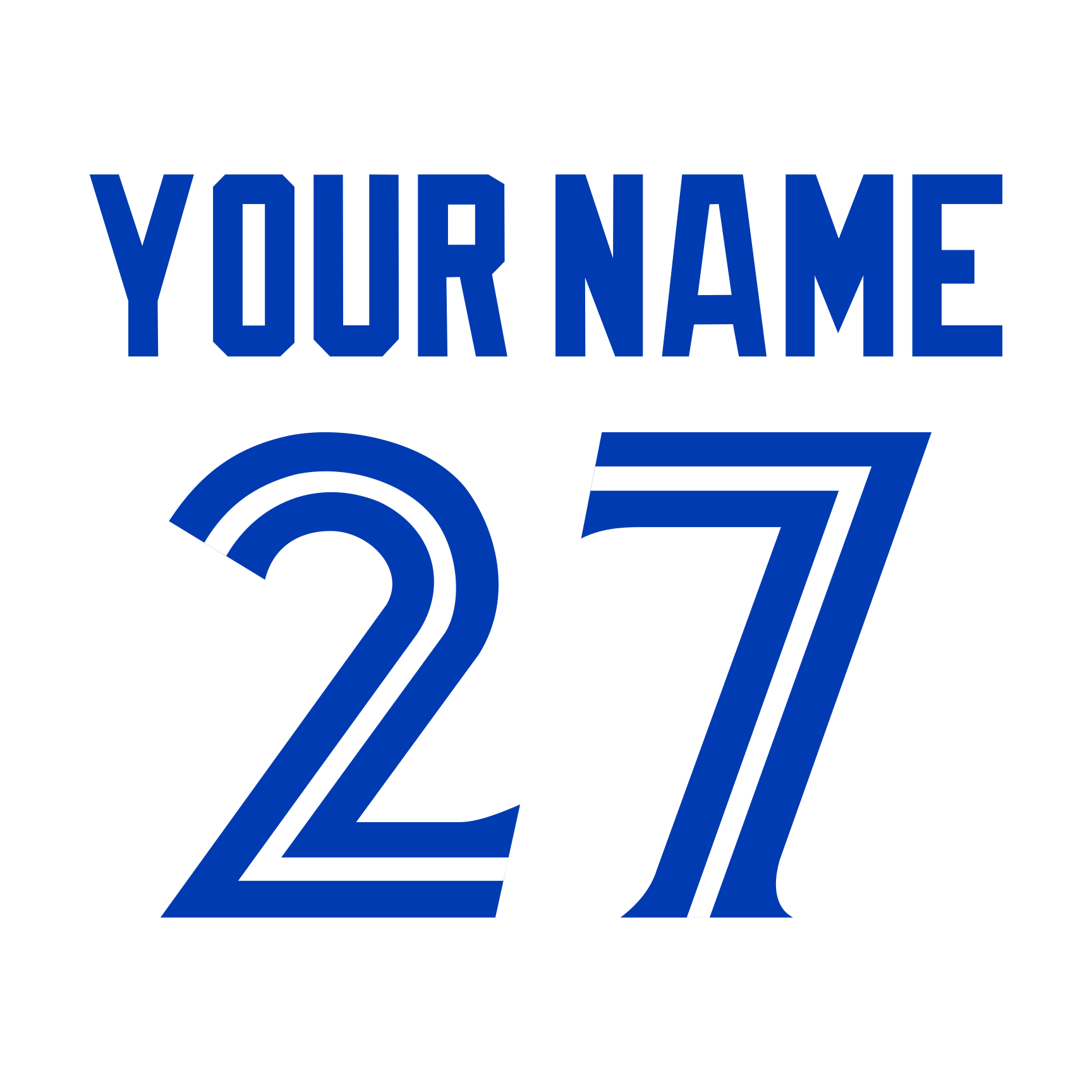 Toronto Blue Jays 2012-Present White Jersey Lettering Kit