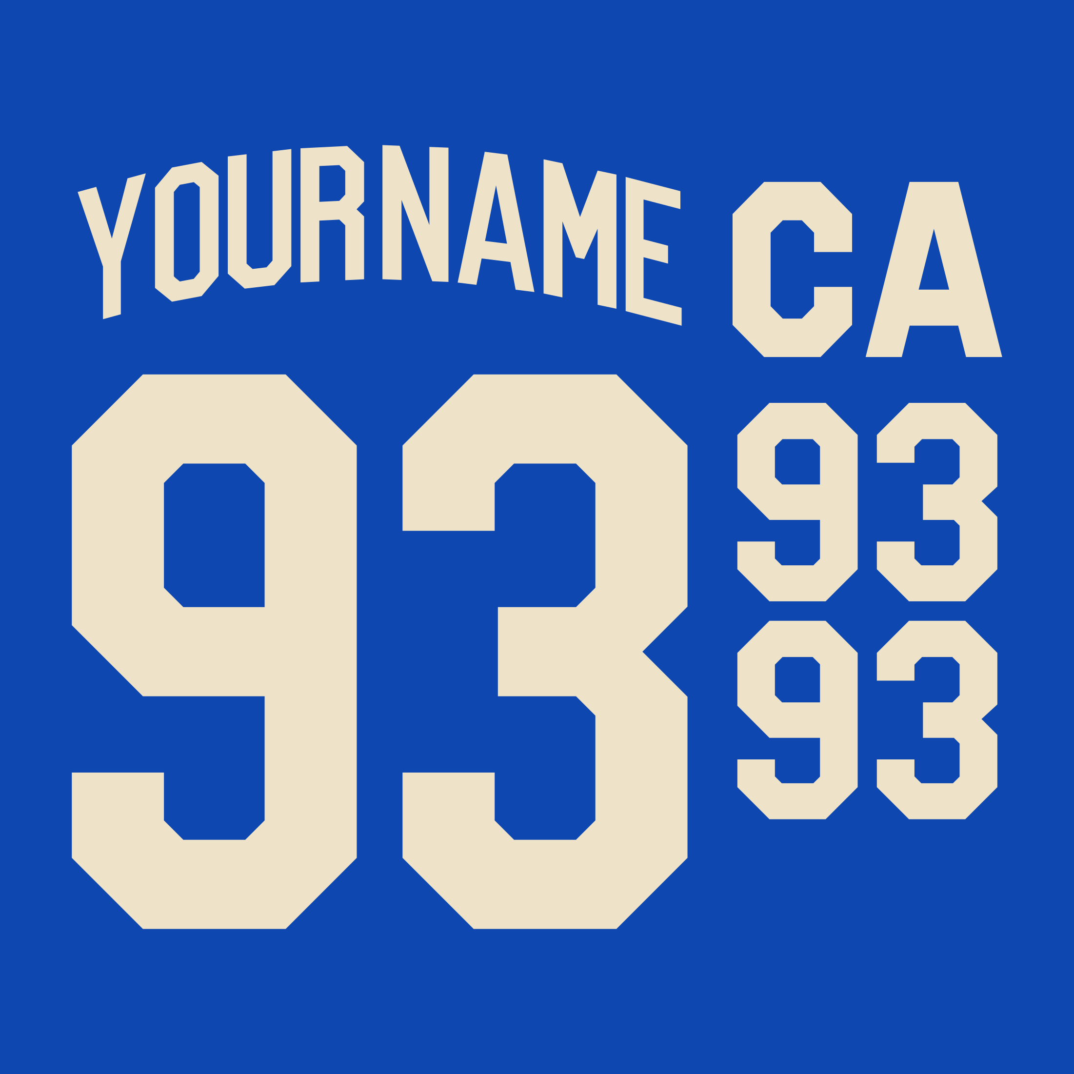 New York Rangers 2025-26 Centennial Jersey Lettering Kit