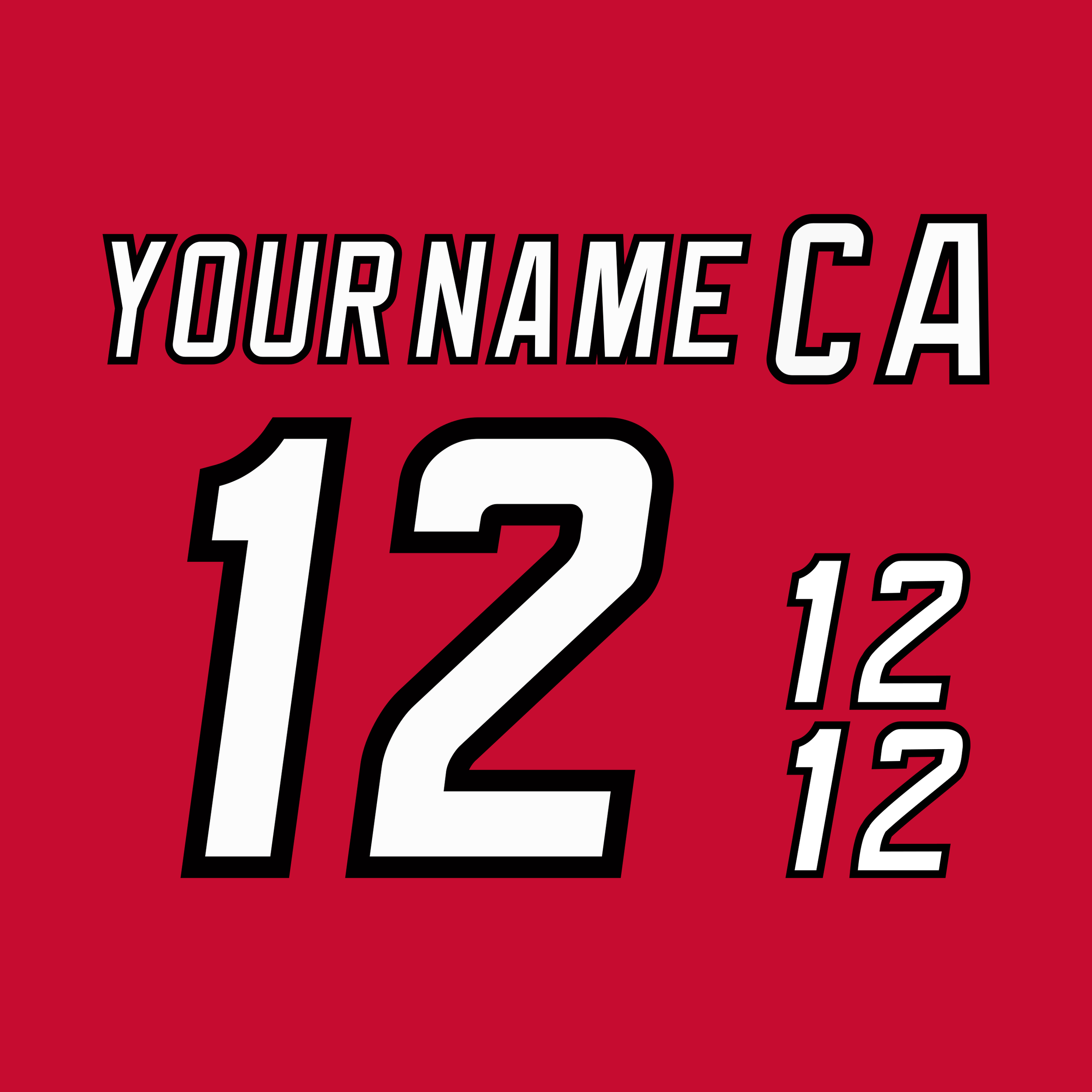 Carolina Hurricanes 2000-13 Red Jersey Lettering Kit