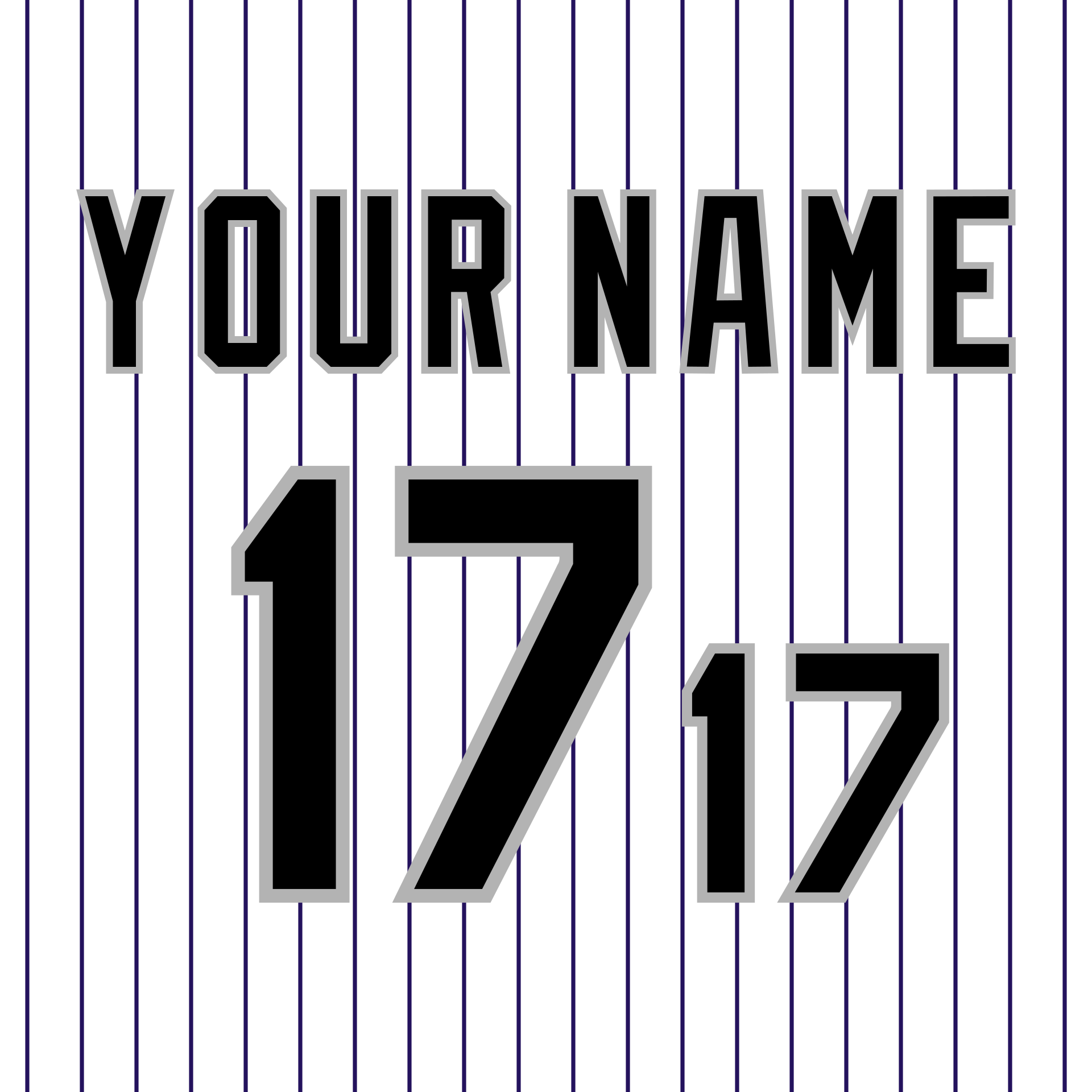 Colorado Rockies 1994-Present White Jersey Lettering Kit