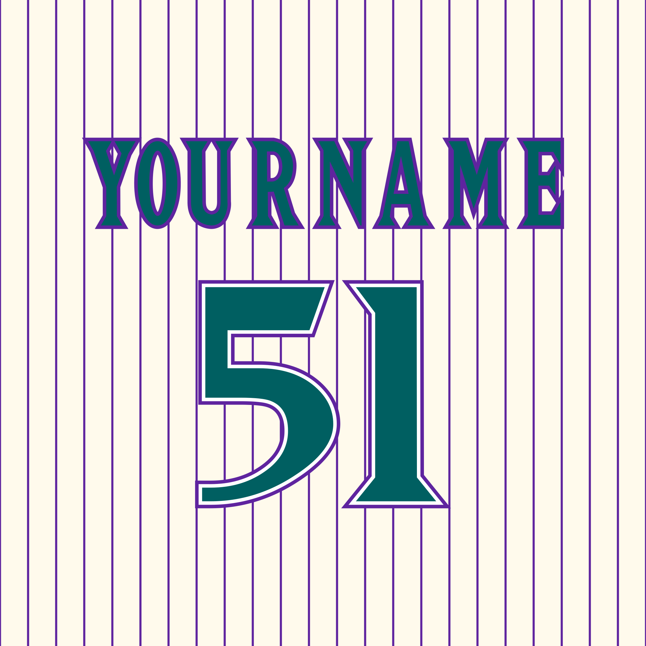 Arizona Diamondbacks 2001-06 Home Jersey Lettering Kit