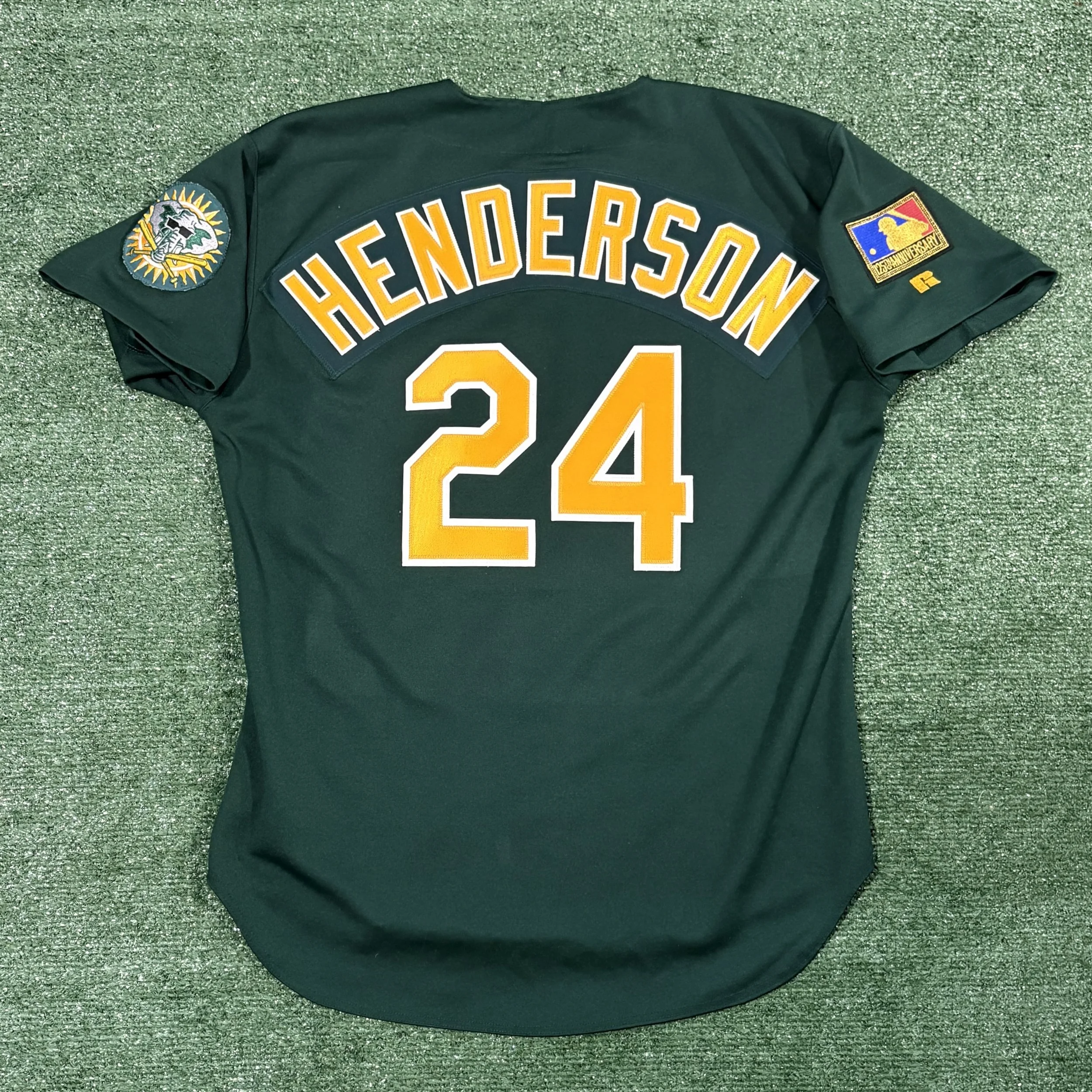 Rickey Henderson Oakland A's Russell Authentic 1994 Jersey - Sz. 48