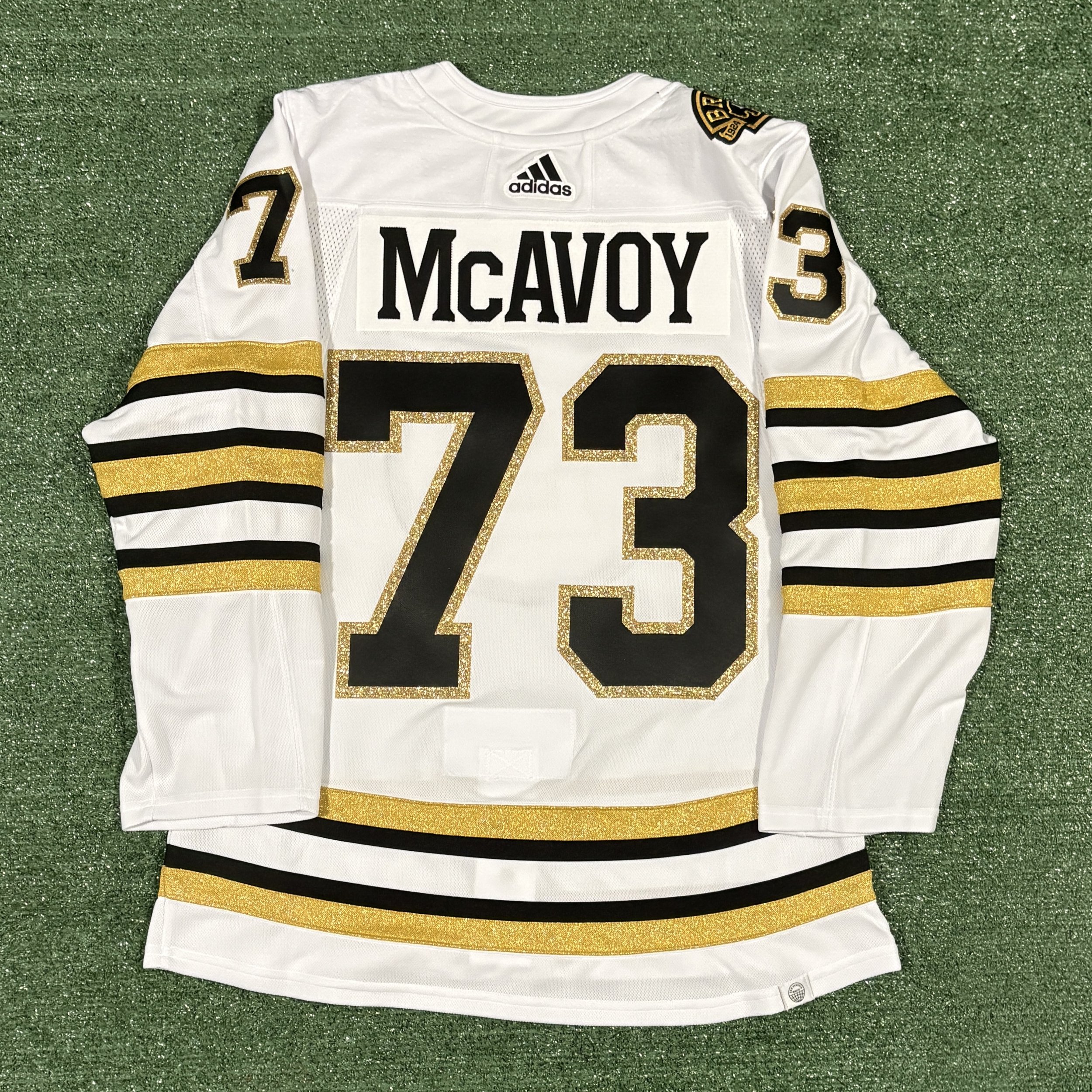 Charlie McAvoy Boston Bruins Adidas Primegreen 2023-24 Jersey Size 46