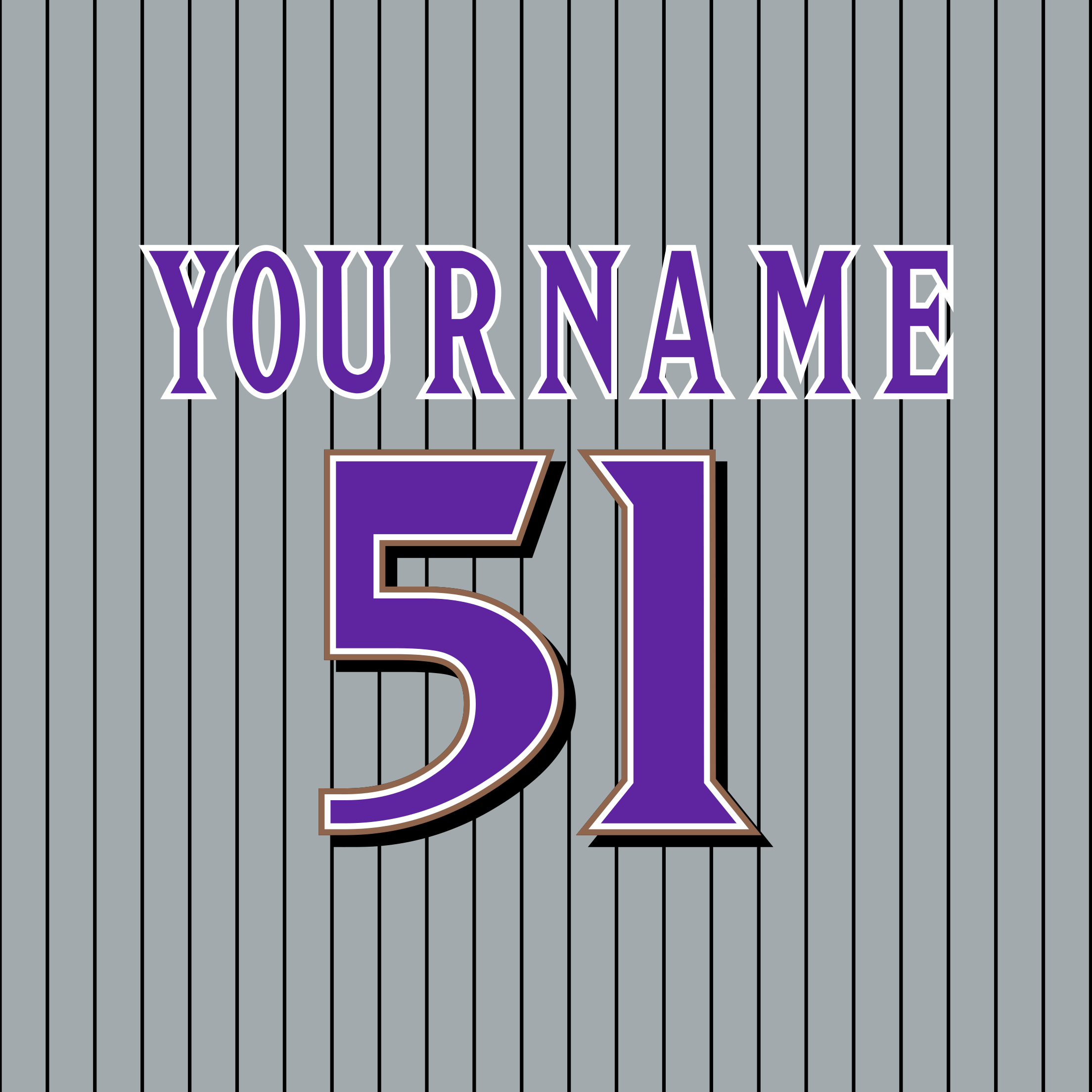 Arizona Diamondbacks 2001-06 Road Jersey Lettering Kit