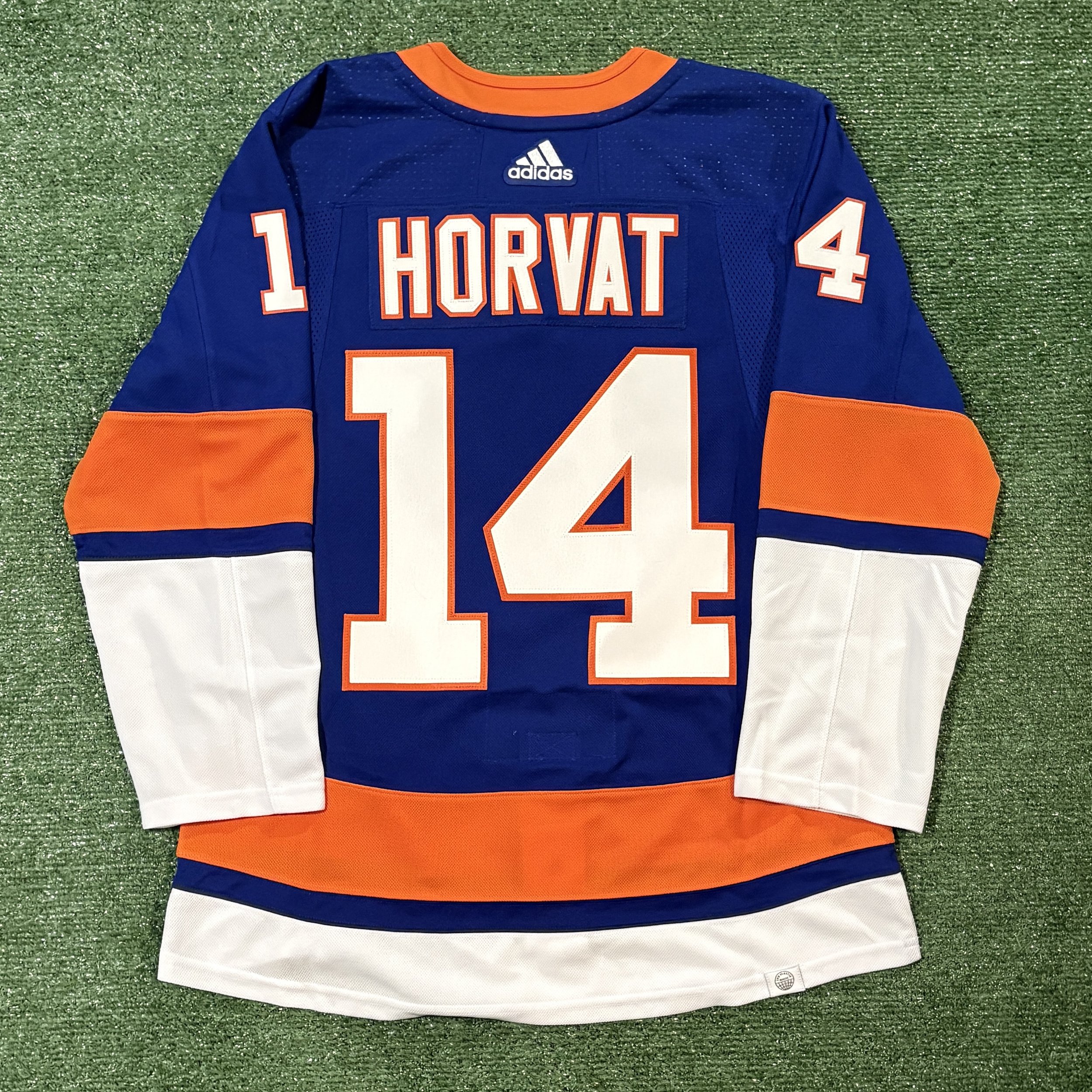 NWOT Bo Horvat New York Islanders Adidas 2023 Blue Jersey - Sz. 46