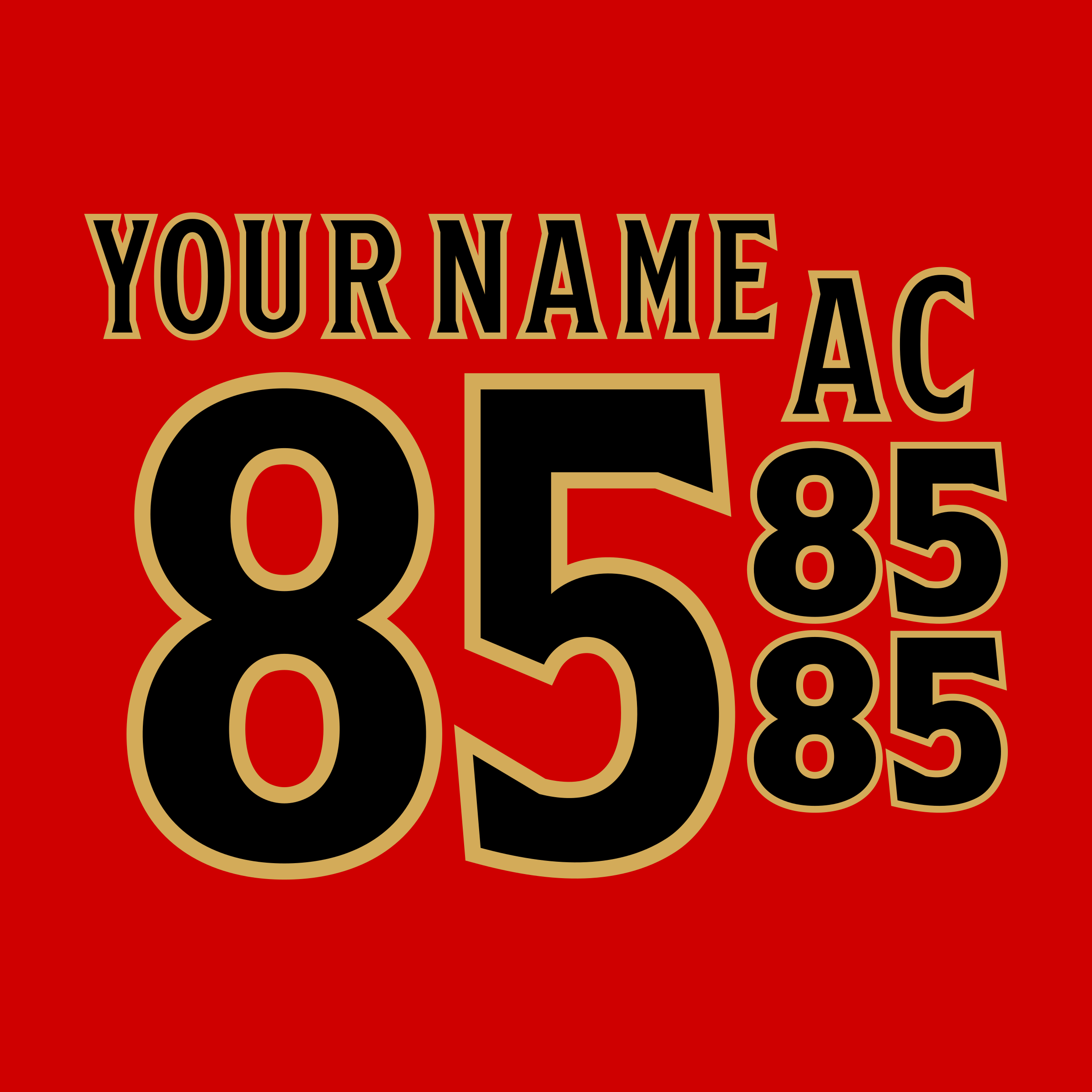 Ottawa Senators 2025-Present Red Jersey Lettering Kit