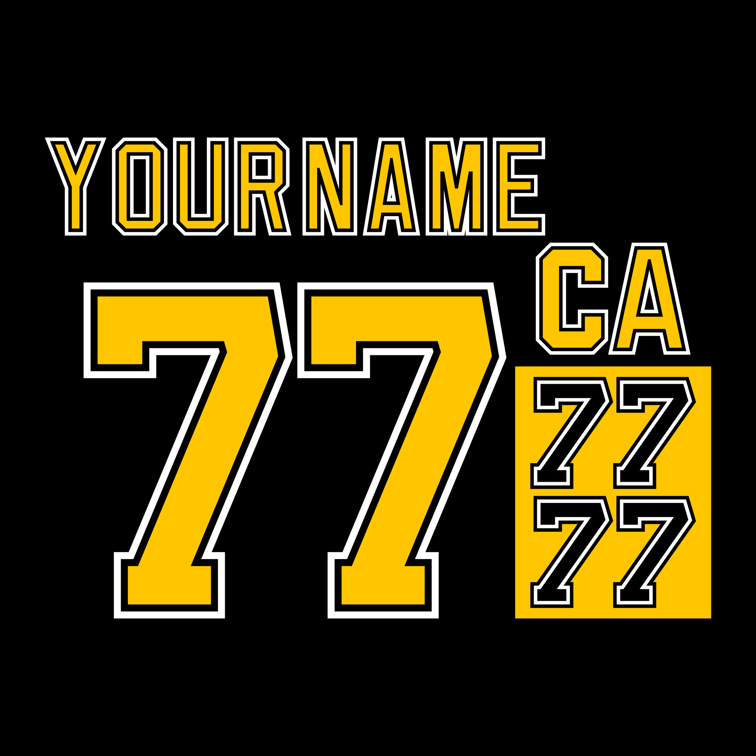 Boston Bruins 2000-07 Black Jersey Lettering Kit