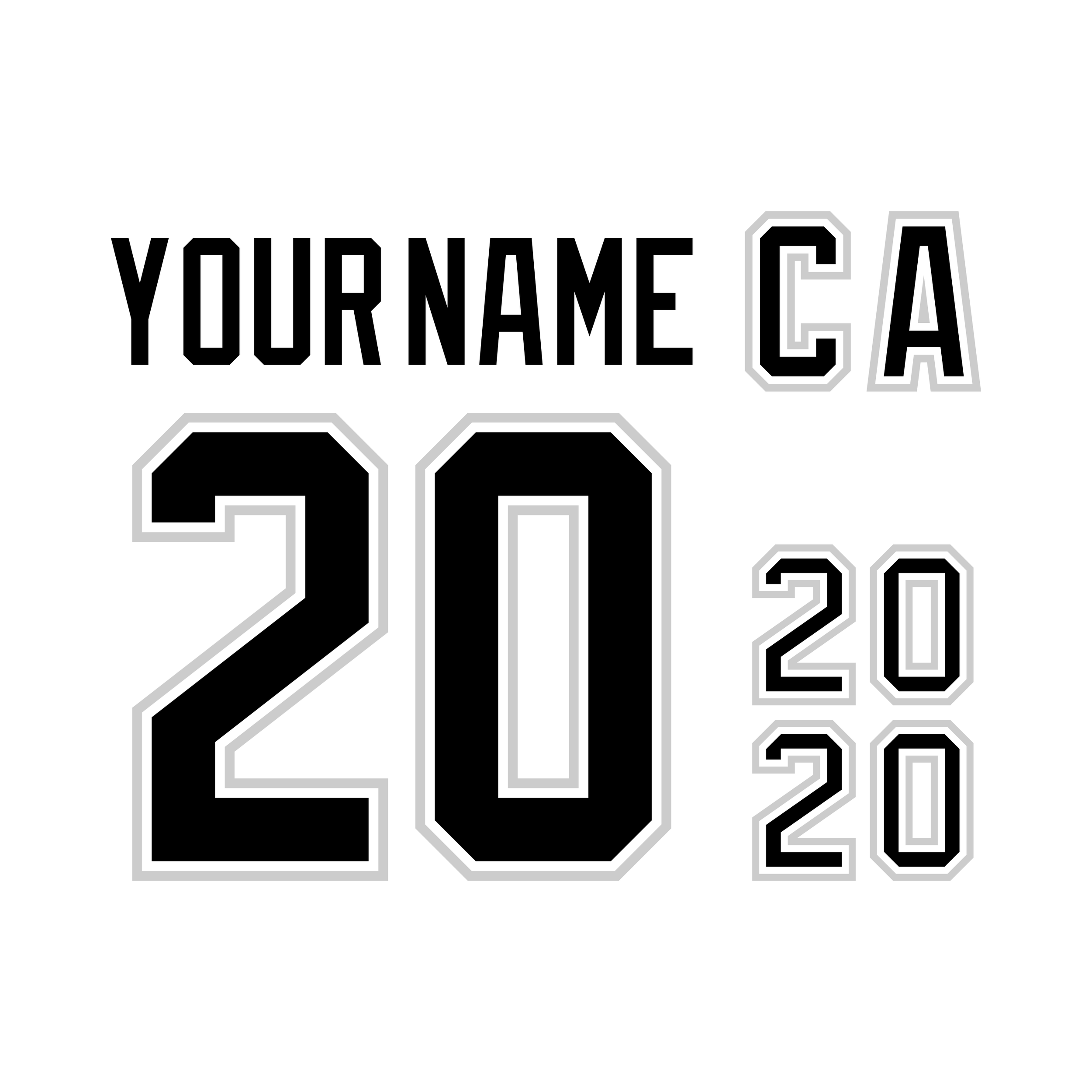 Los Angeles Kings 1992-98 White Jersey Lettering Kit