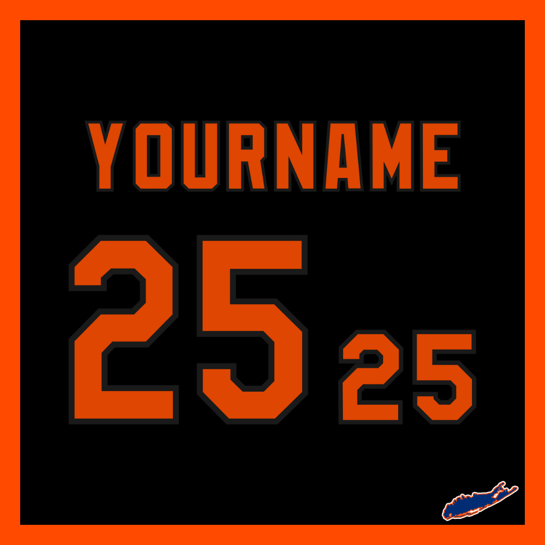 Baltimore Orioles Custom Lettering Kit for 2000-23 Black Jersey ...