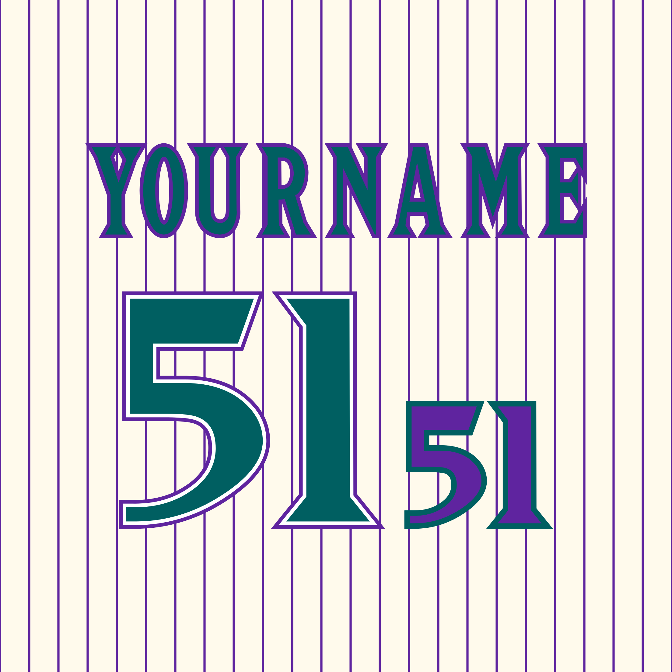 Arizona Diamondbacks 1998-2000 Home Jersey Lettering Kit