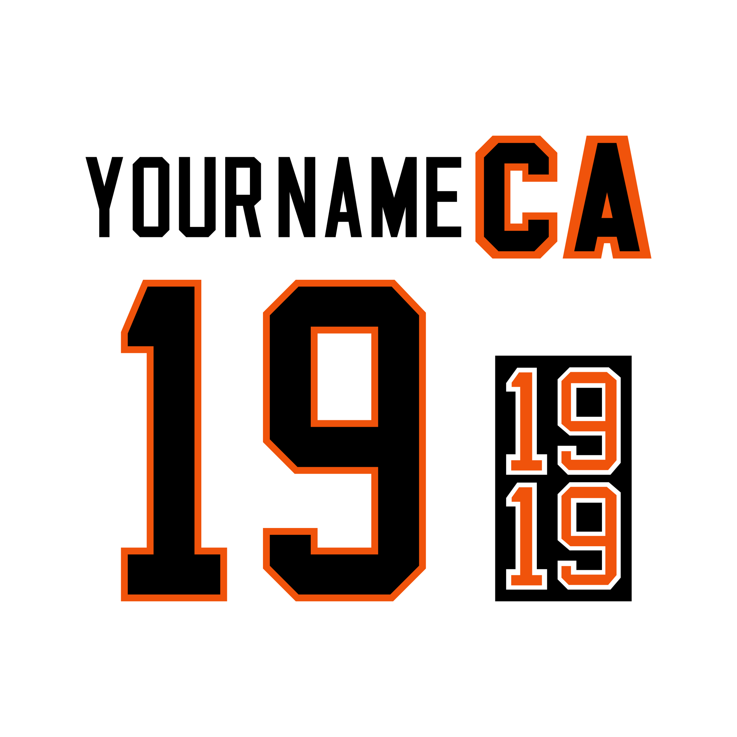 NHL All Star Game 1993 White Jersey Lettering Kit